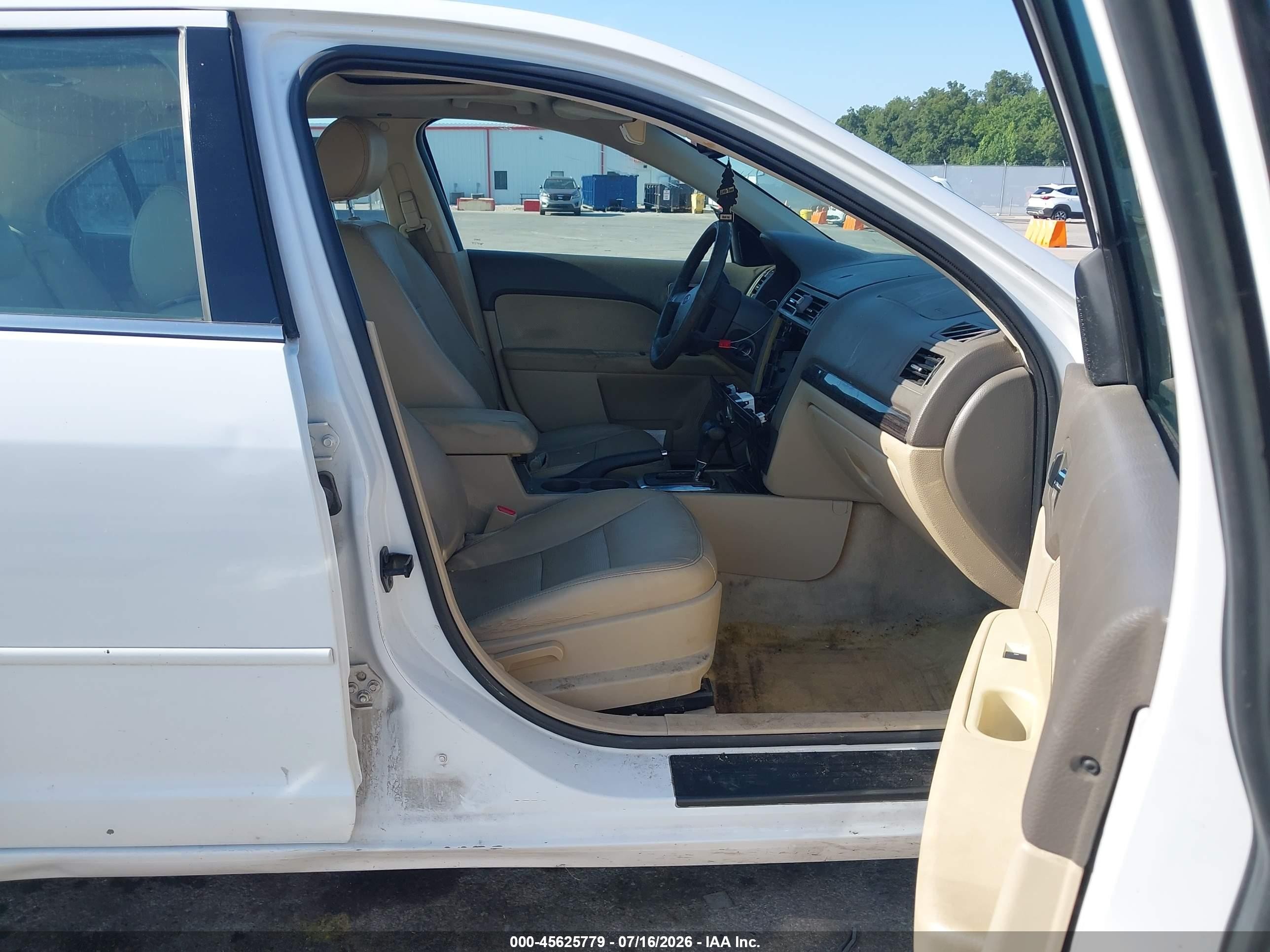 2007 Ford Fusion Sel White vin: 3FAHP08Z47R279065