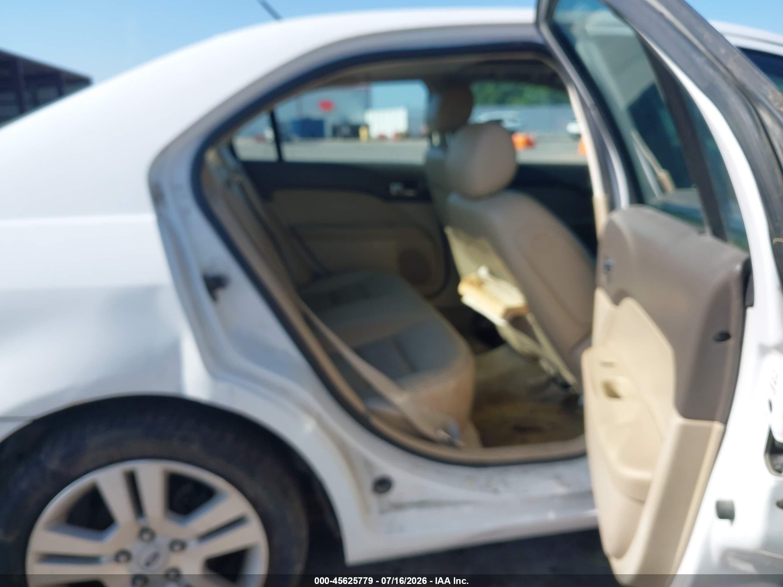 2007 Ford Fusion Sel White vin: 3FAHP08Z47R279065