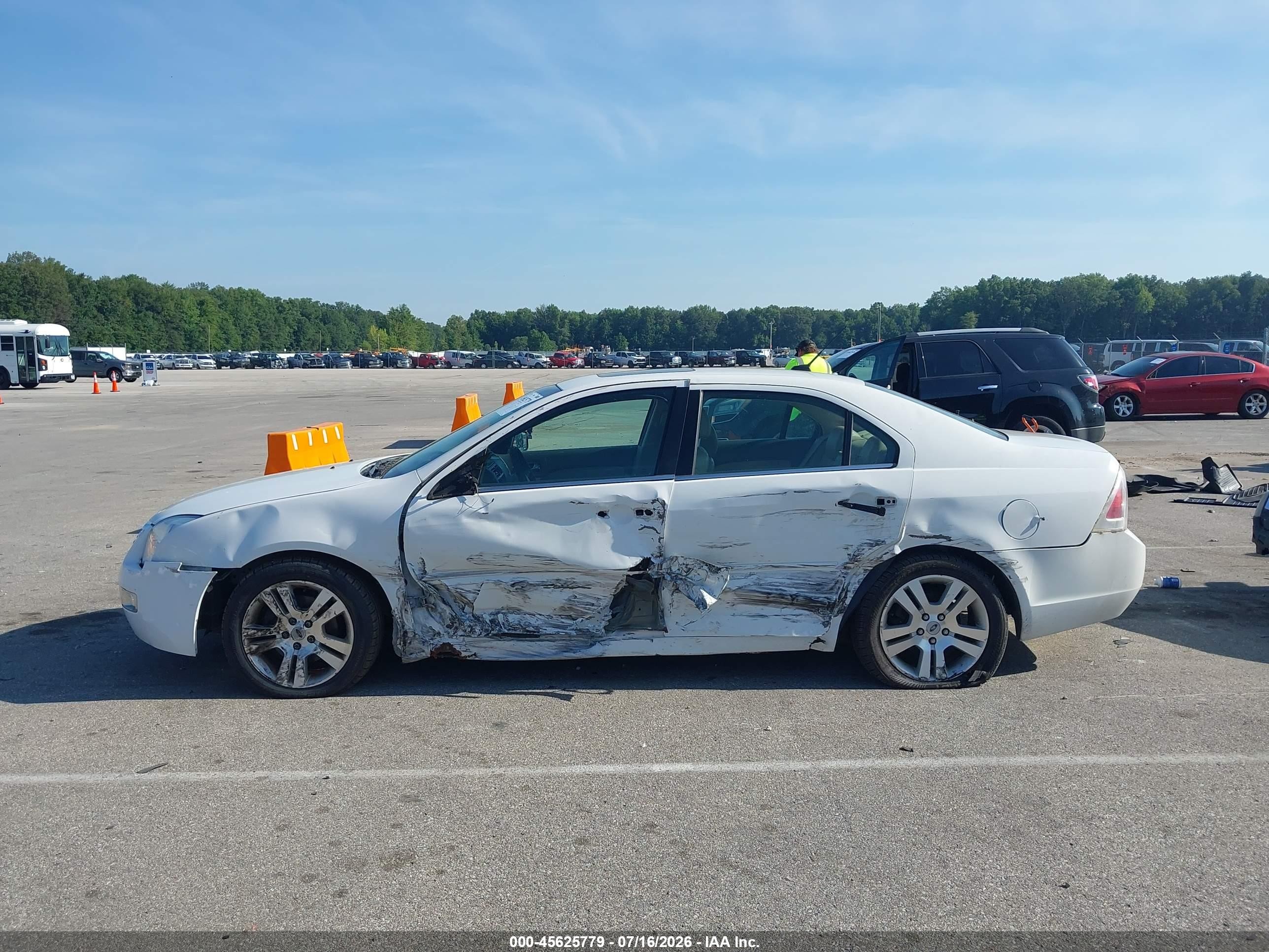 2007 Ford Fusion Sel White vin: 3FAHP08Z47R279065