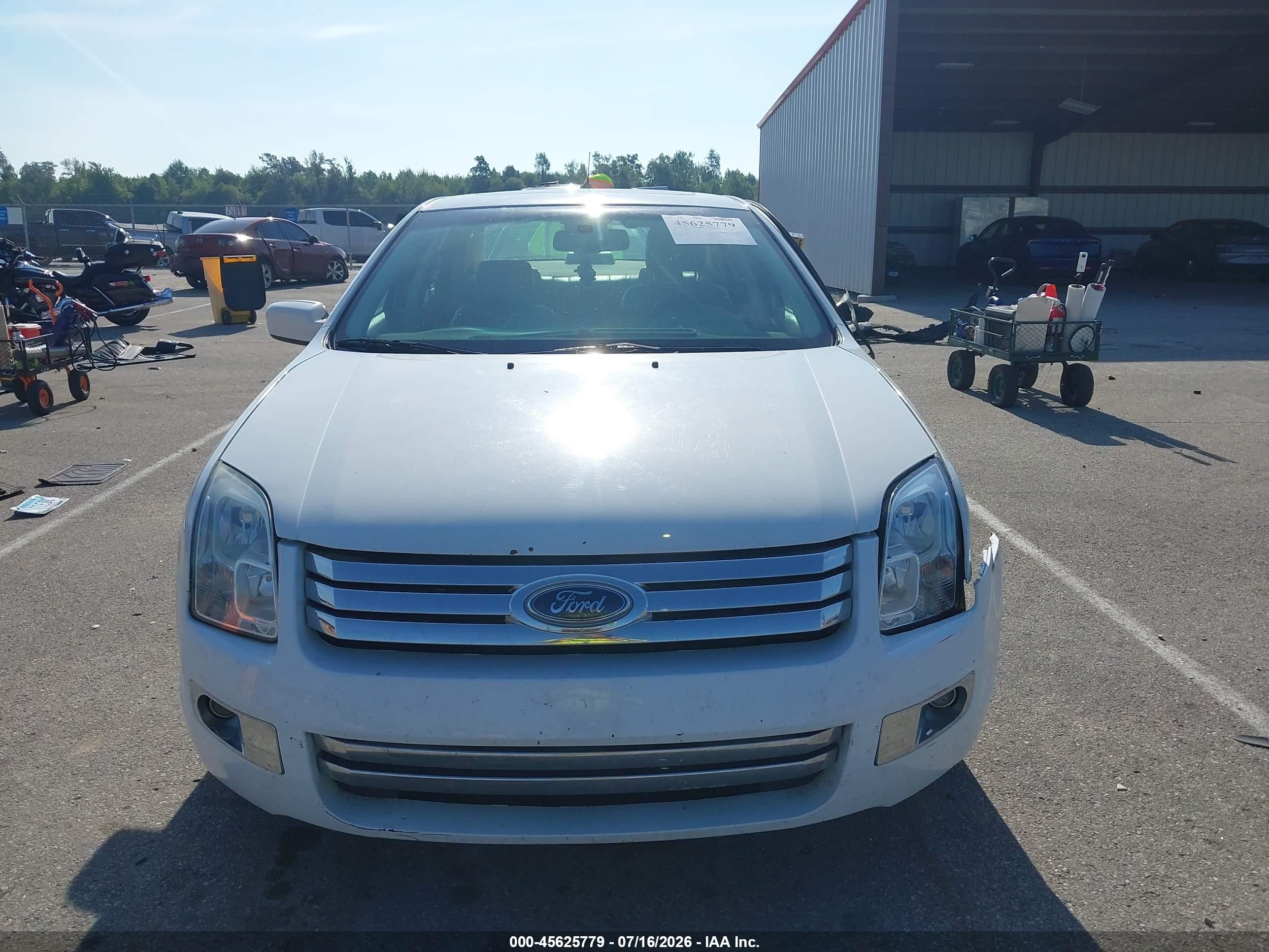 2007 Ford Fusion Sel White vin: 3FAHP08Z47R279065