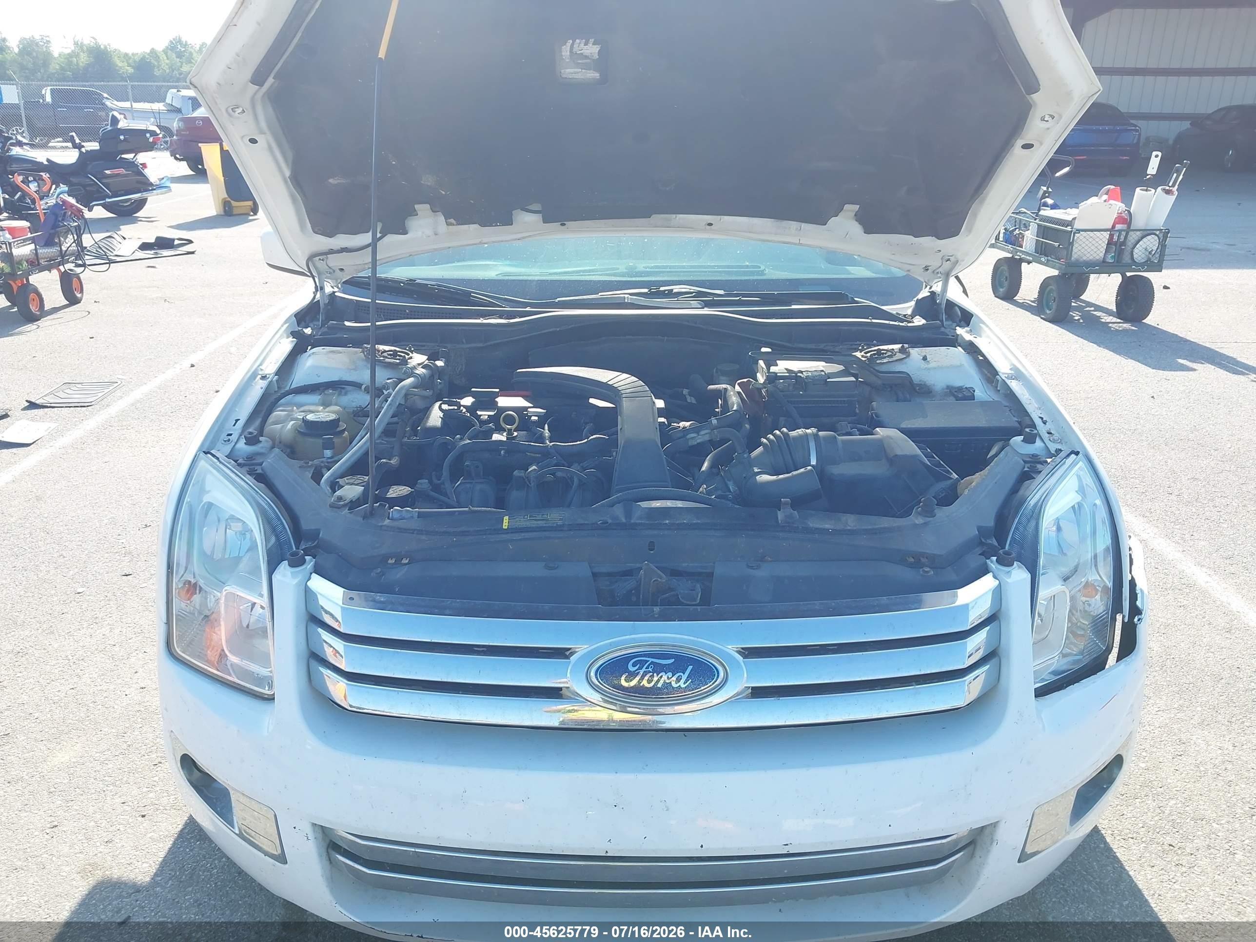 2007 Ford Fusion Sel White vin: 3FAHP08Z47R279065