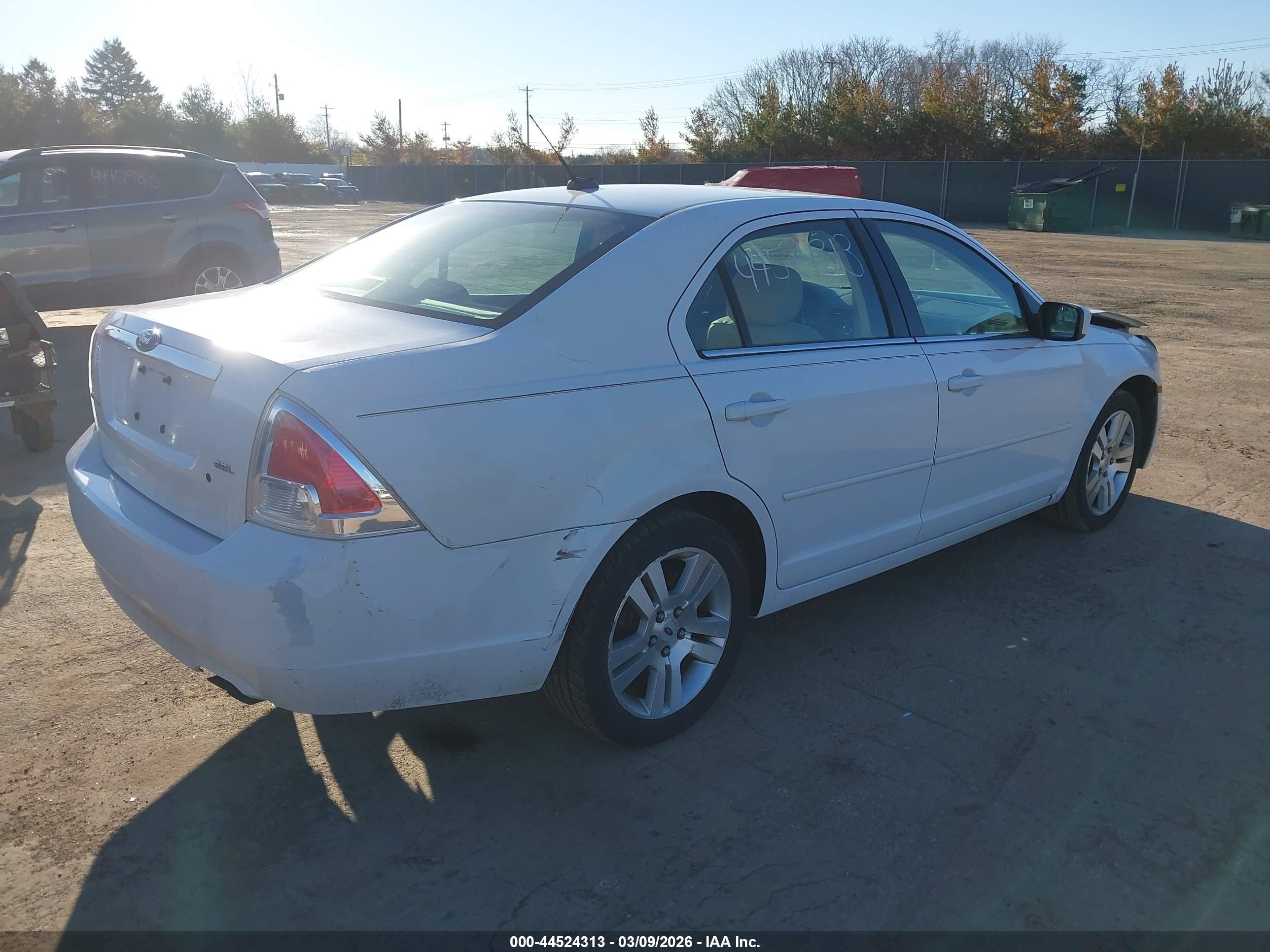 2007 Ford Fusion Sel White vin: 3FAHP08Z67R127983