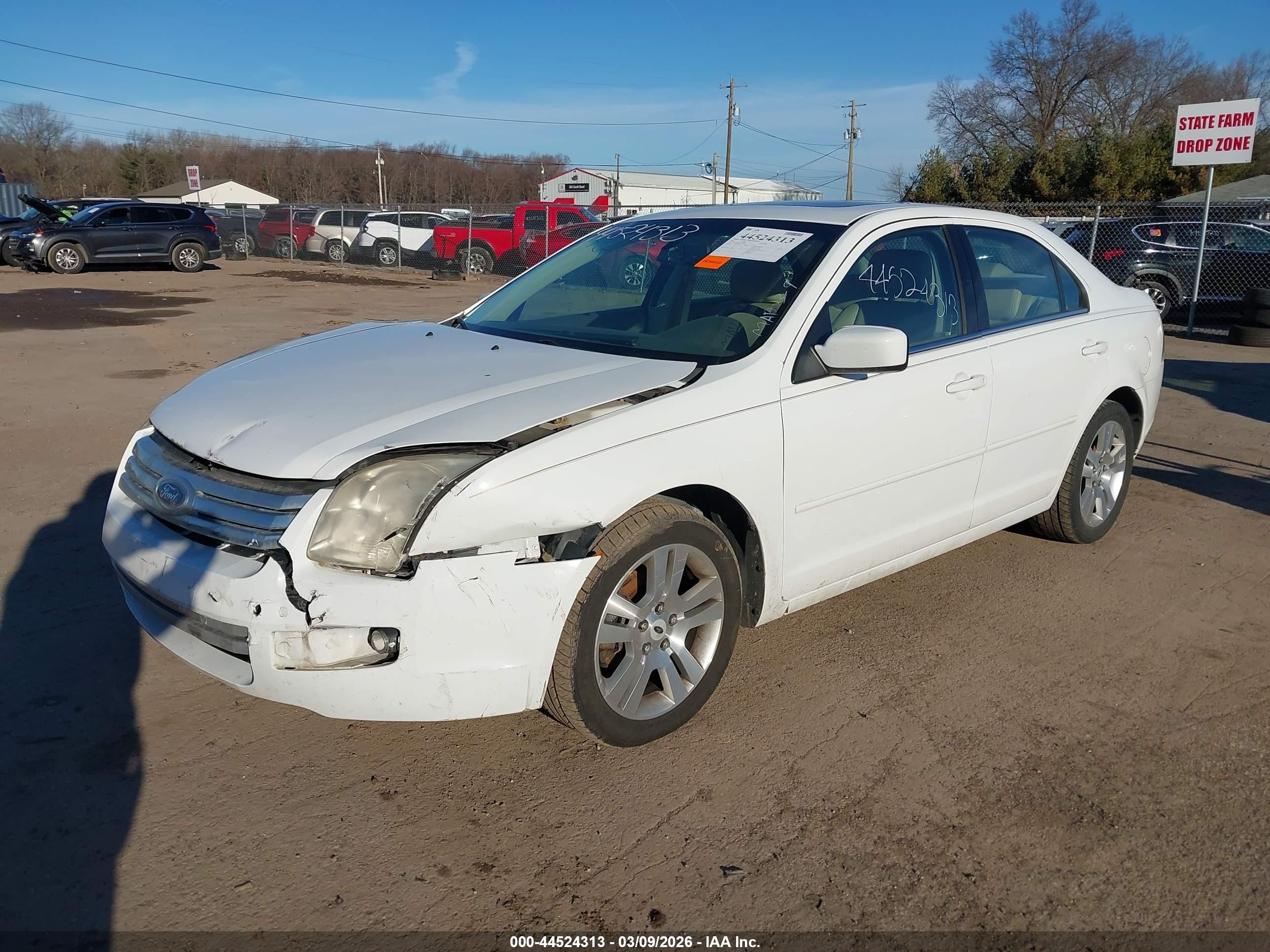 2007 Ford Fusion Sel White vin: 3FAHP08Z67R127983