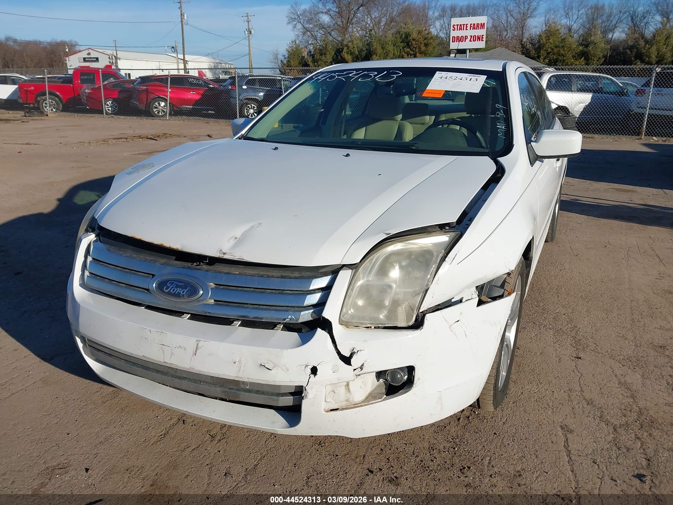 2007 Ford Fusion Sel White vin: 3FAHP08Z67R127983