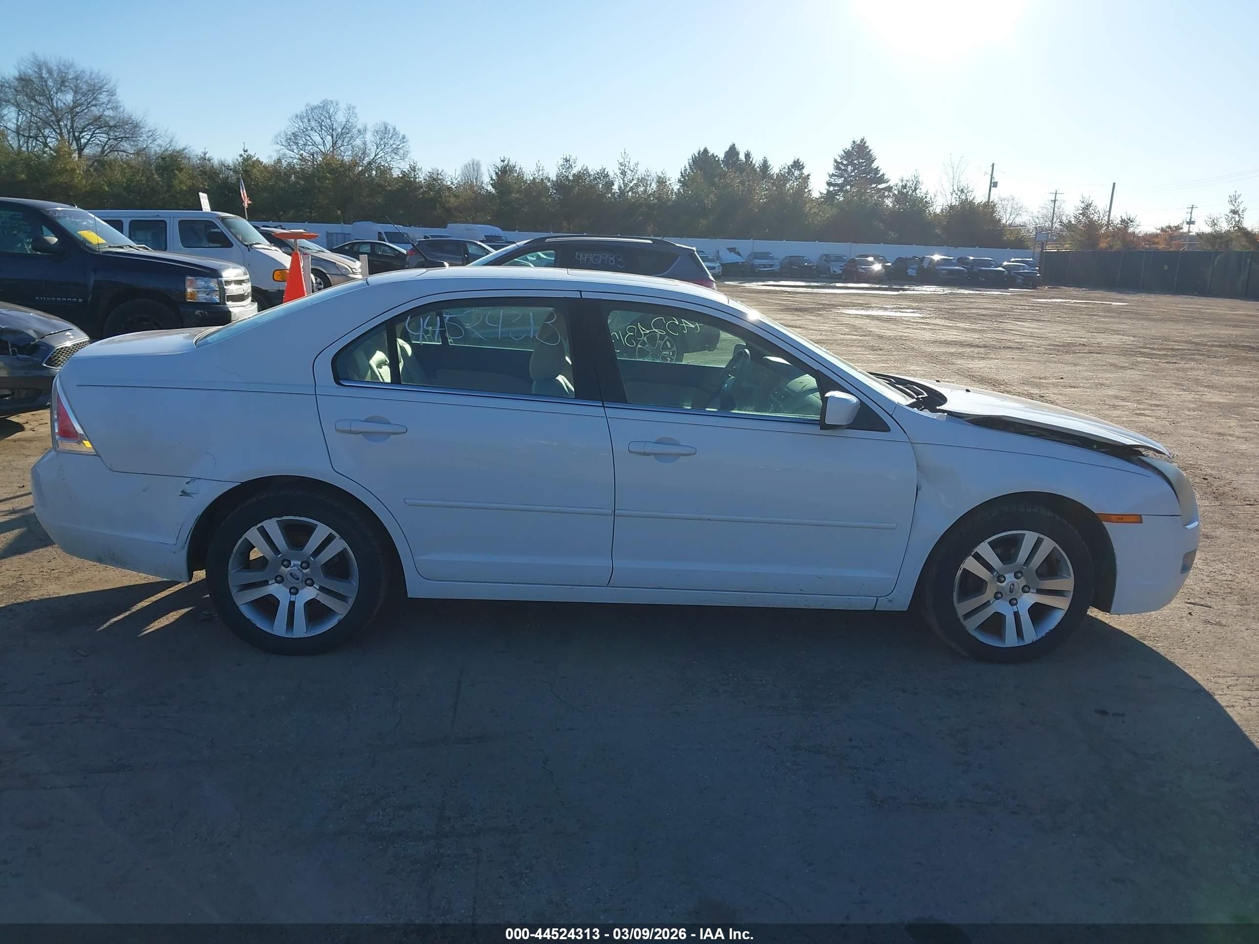 2007 Ford Fusion Sel White vin: 3FAHP08Z67R127983