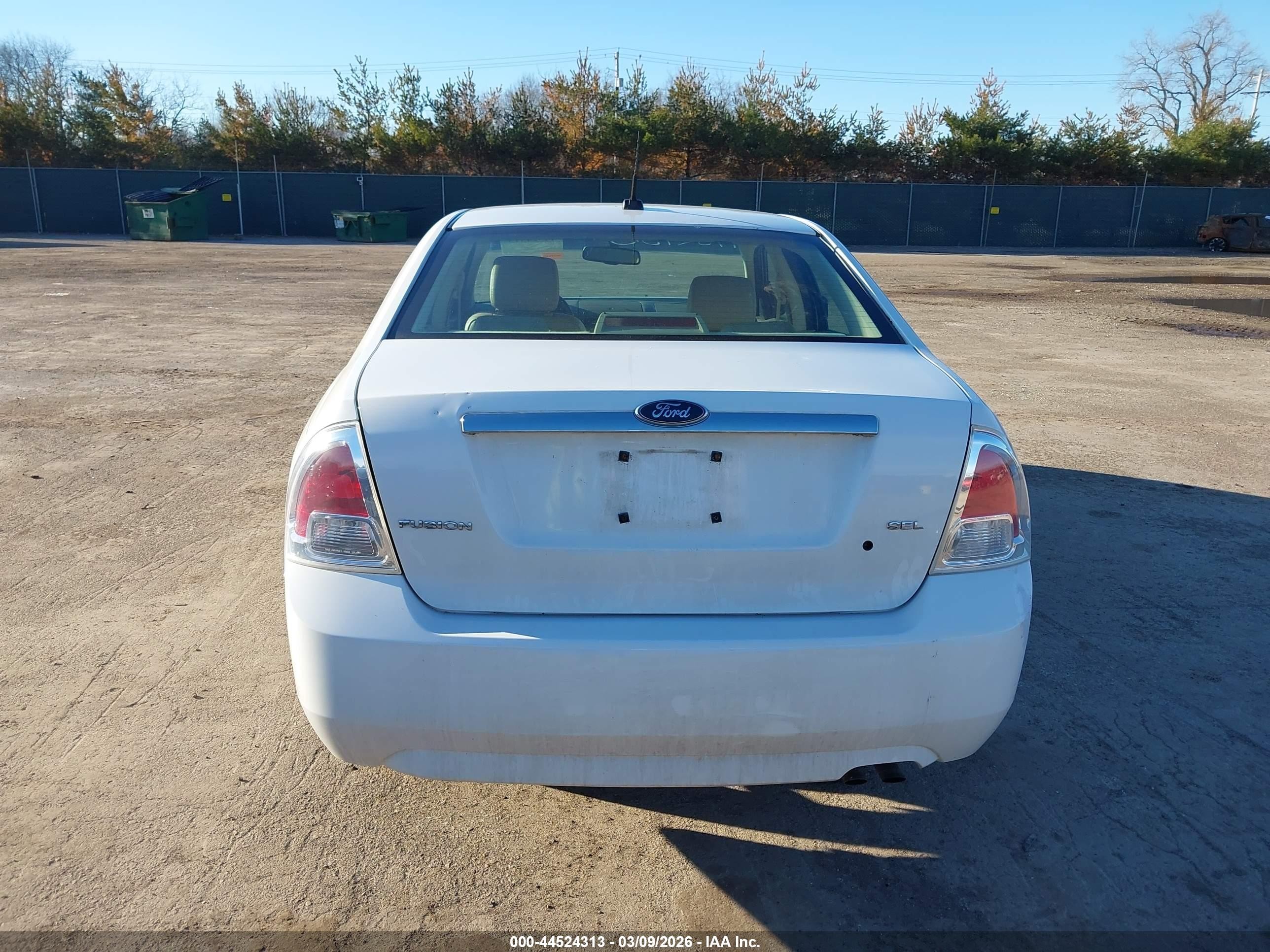 2007 Ford Fusion Sel White vin: 3FAHP08Z67R127983