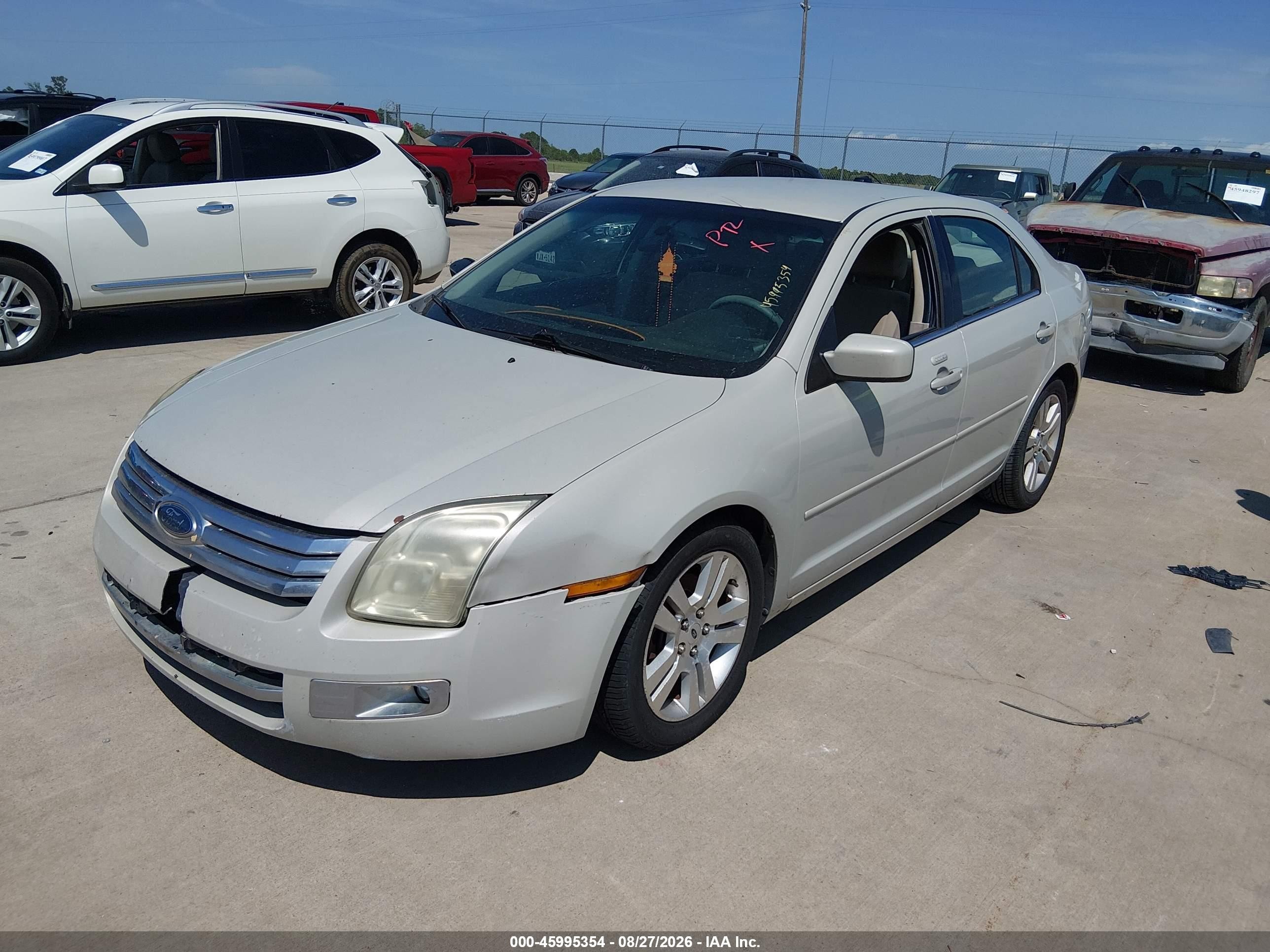 2008 Ford Fusion Sel Белый vin: 3FAHP08Z78R237541