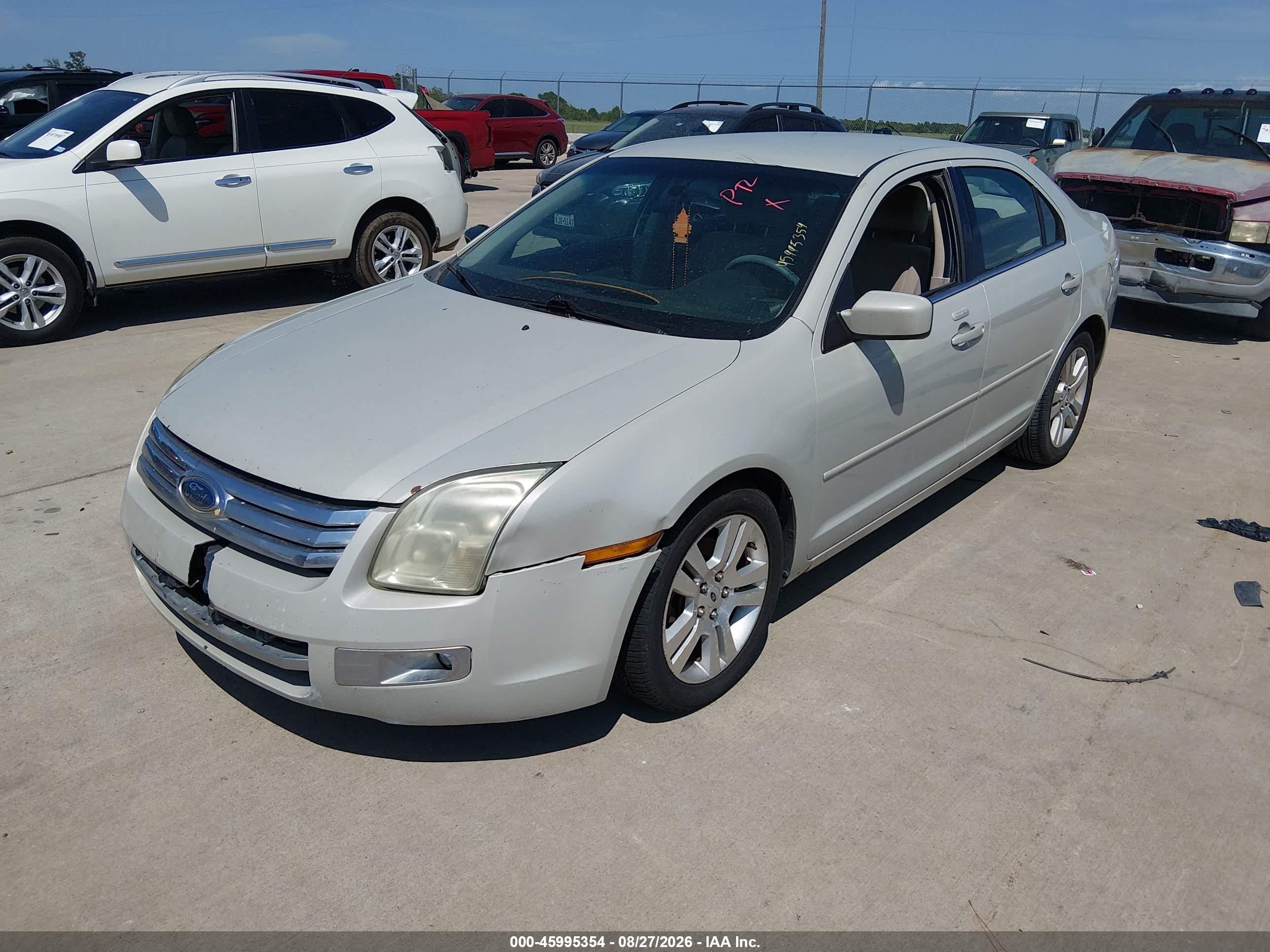 2008 Ford Fusion Sel Белый vin: 3FAHP08Z78R237541