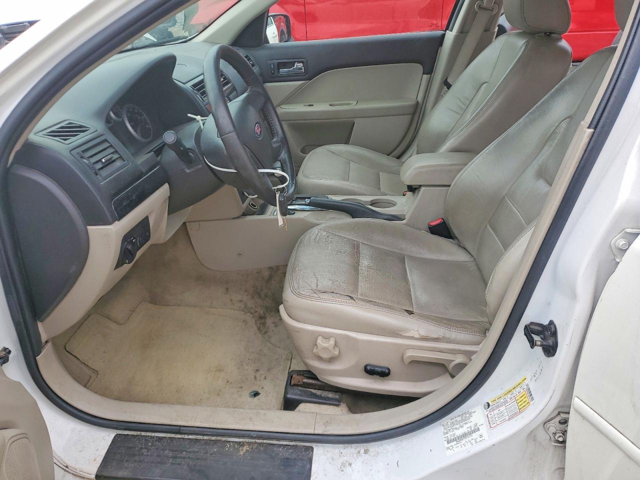 2009 Ford Fusion Sel White vin: 3FAHP08Z79R191131