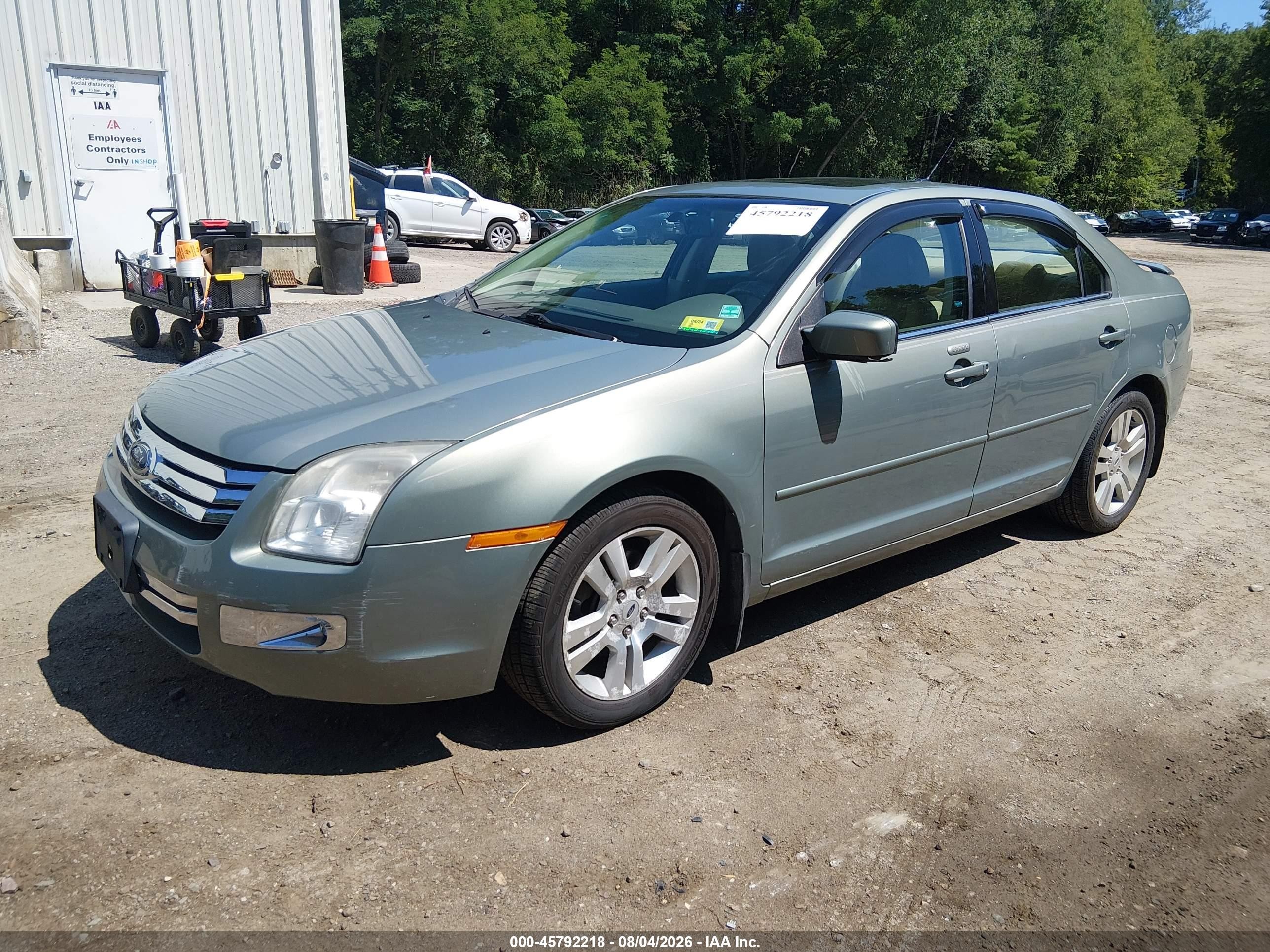 2009 Ford Fusion Sel Green vin: 3FAHP08Z99R126569