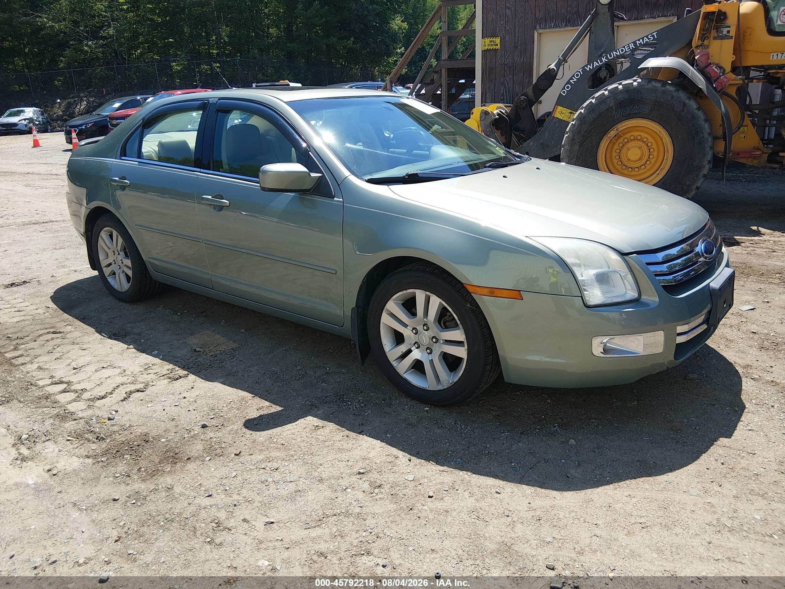 2009 Ford Fusion Sel Green vin: 3FAHP08Z99R126569
