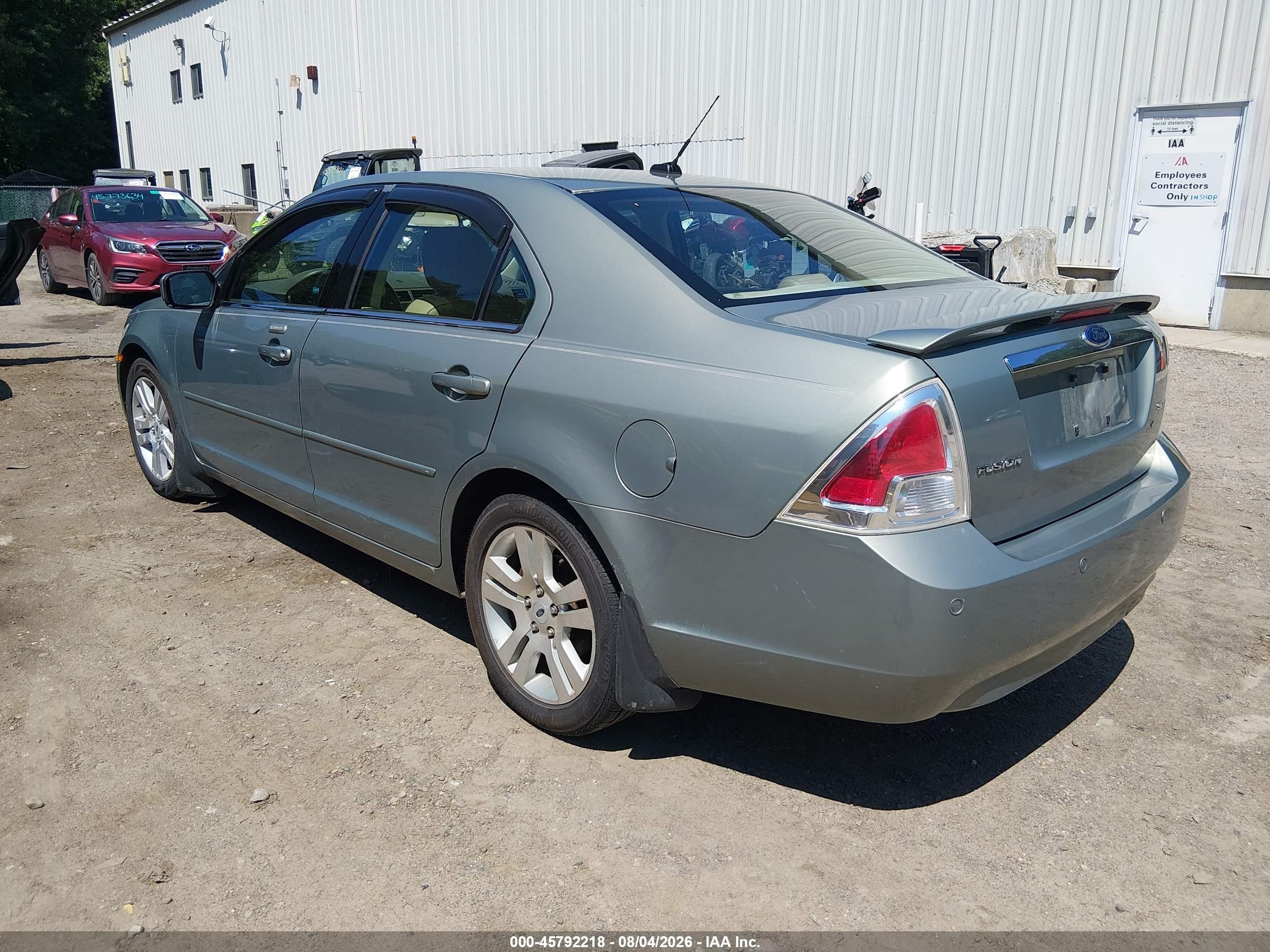 2009 Ford Fusion Sel Green vin: 3FAHP08Z99R126569
