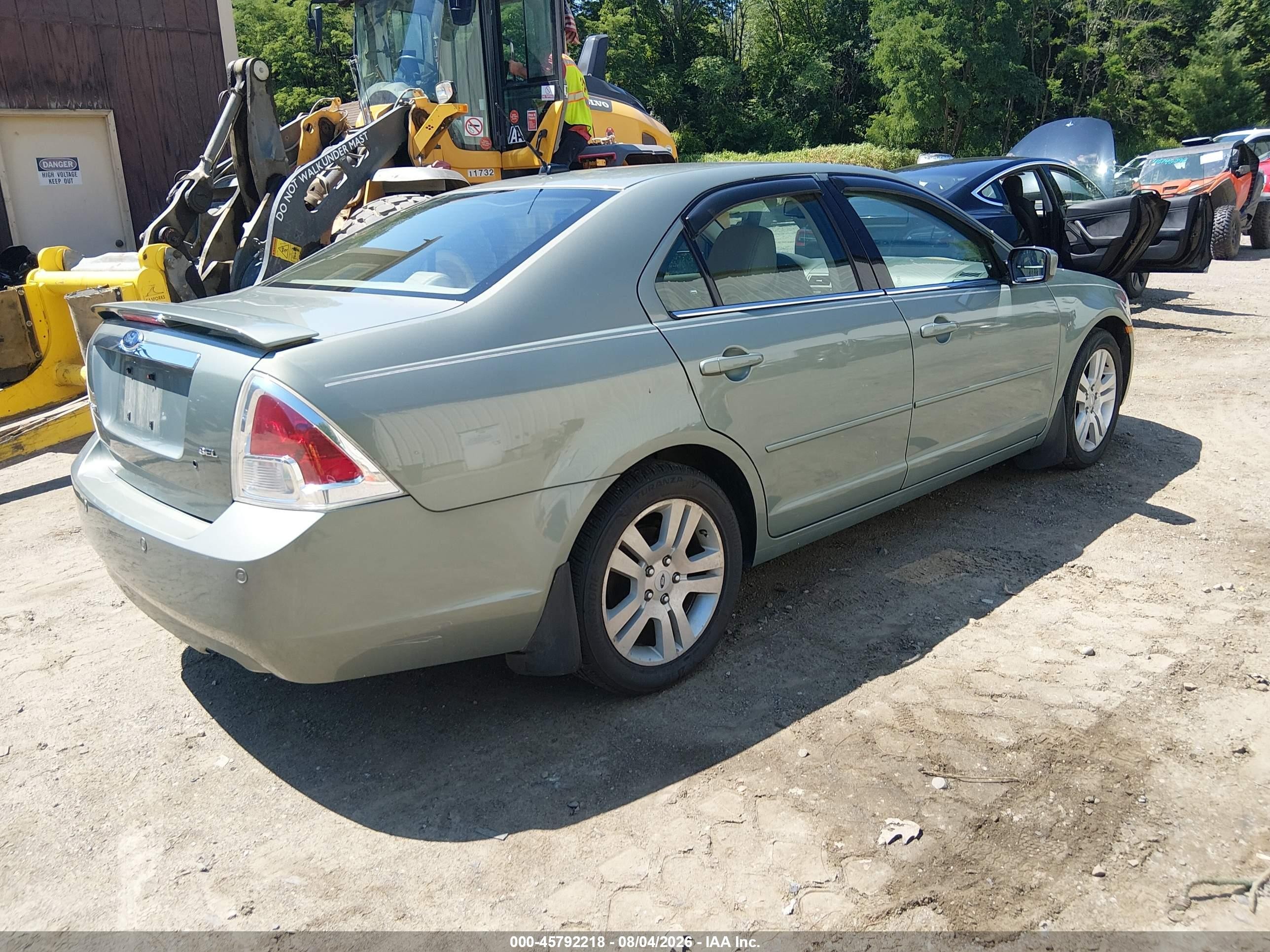 2009 Ford Fusion Sel Green vin: 3FAHP08Z99R126569
