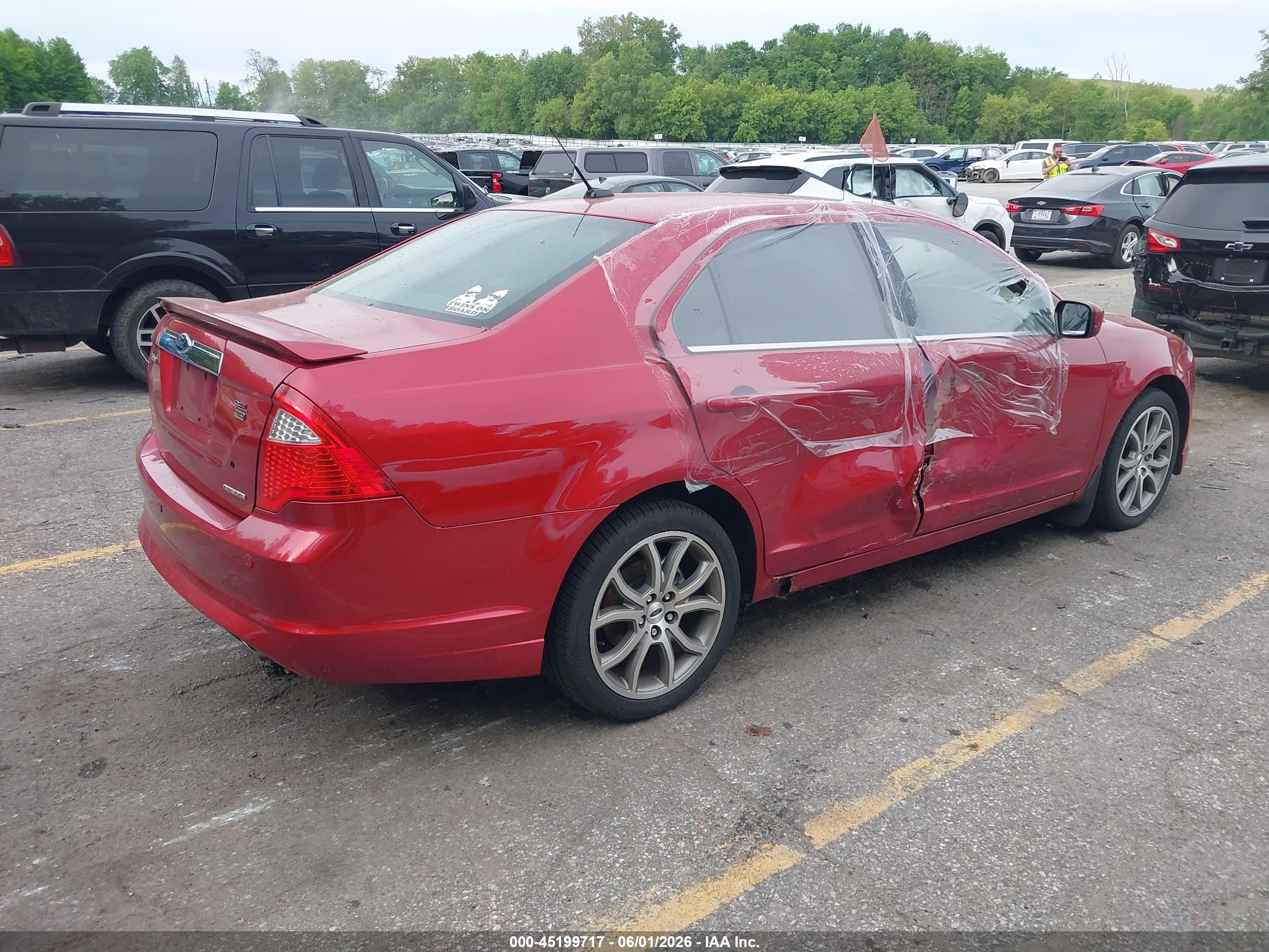 2011 Ford Fusion Sel Красный vin: 3FAHP0CG0BR294628