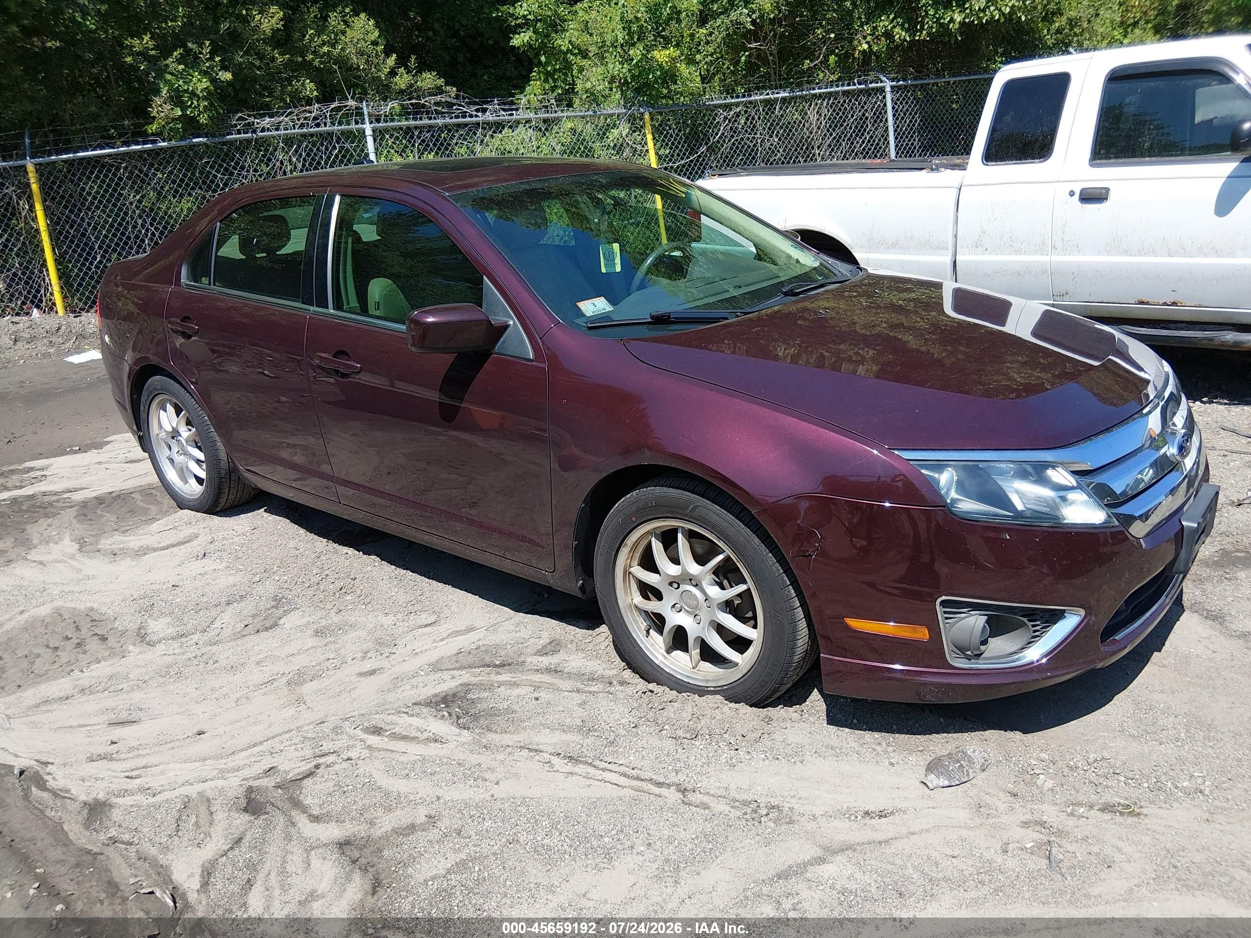 2011 Ford Fusion Sel Бордовый vin: 3FAHP0CG1BR212325