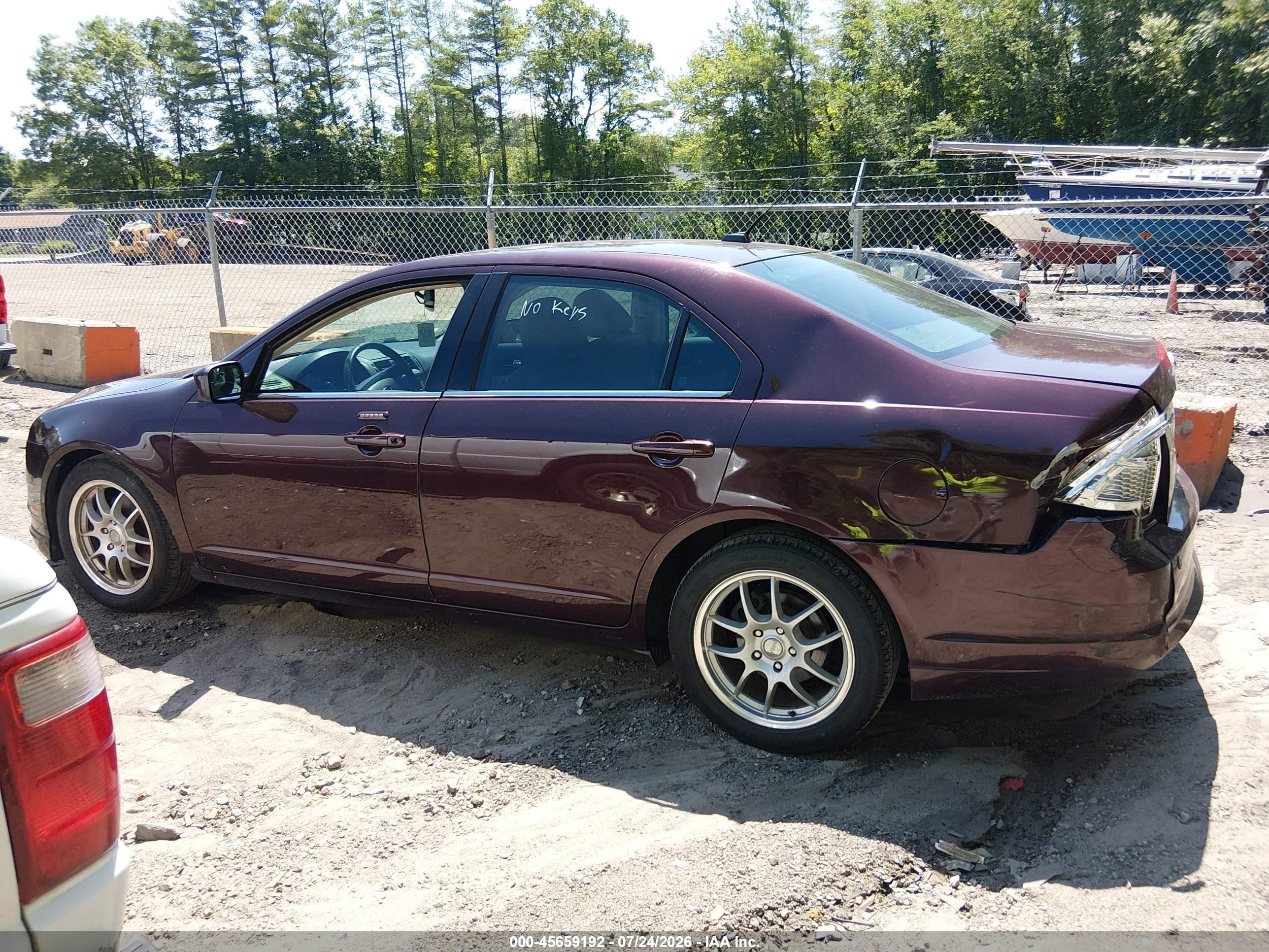 2011 Ford Fusion Sel Burgundy vin: 3FAHP0CG1BR212325