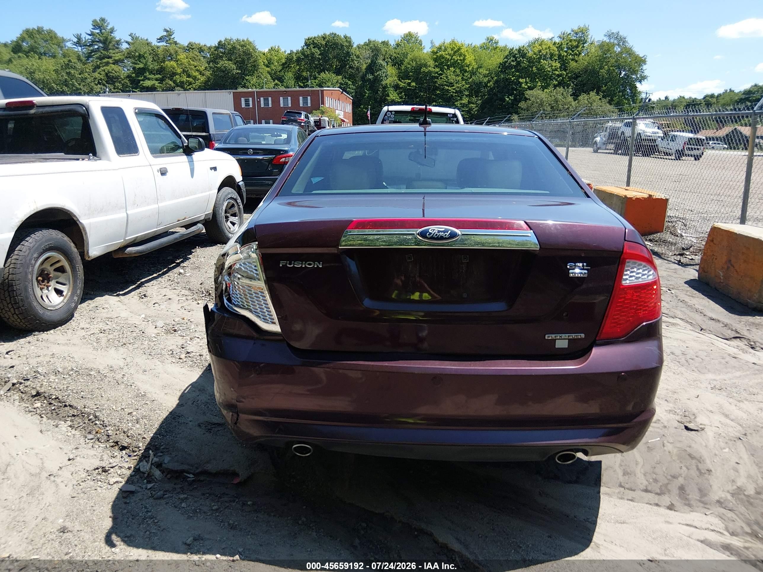 2011 Ford Fusion Sel Burgundy vin: 3FAHP0CG1BR212325
