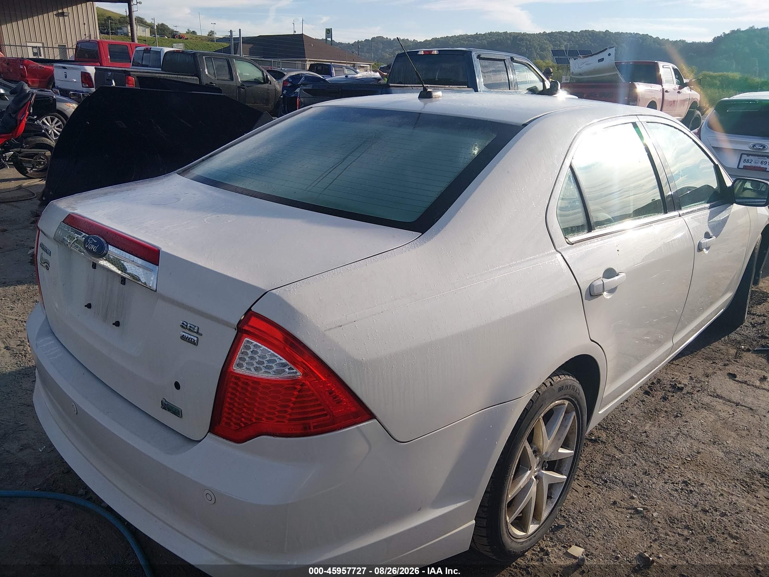 2010 Ford Fusion Sel White vin: 3FAHP0CG2AR336277