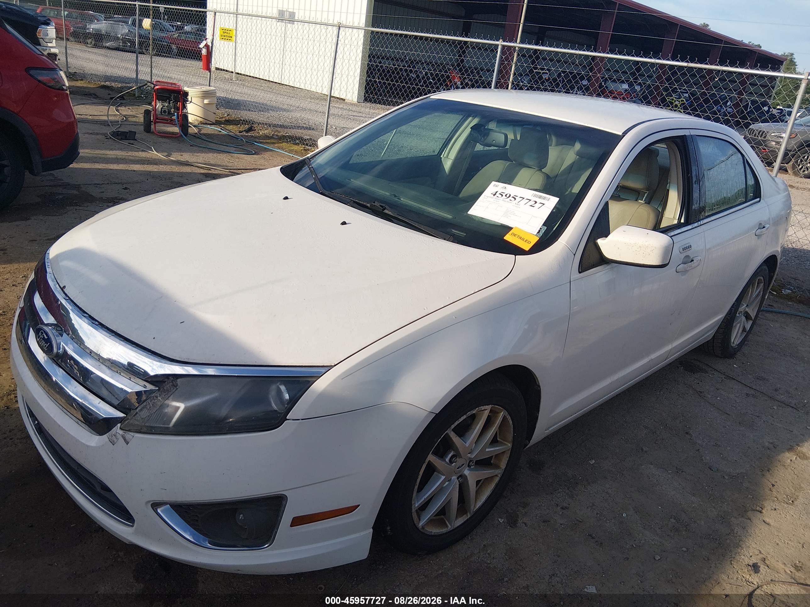 2010 Ford Fusion Sel White vin: 3FAHP0CG2AR336277
