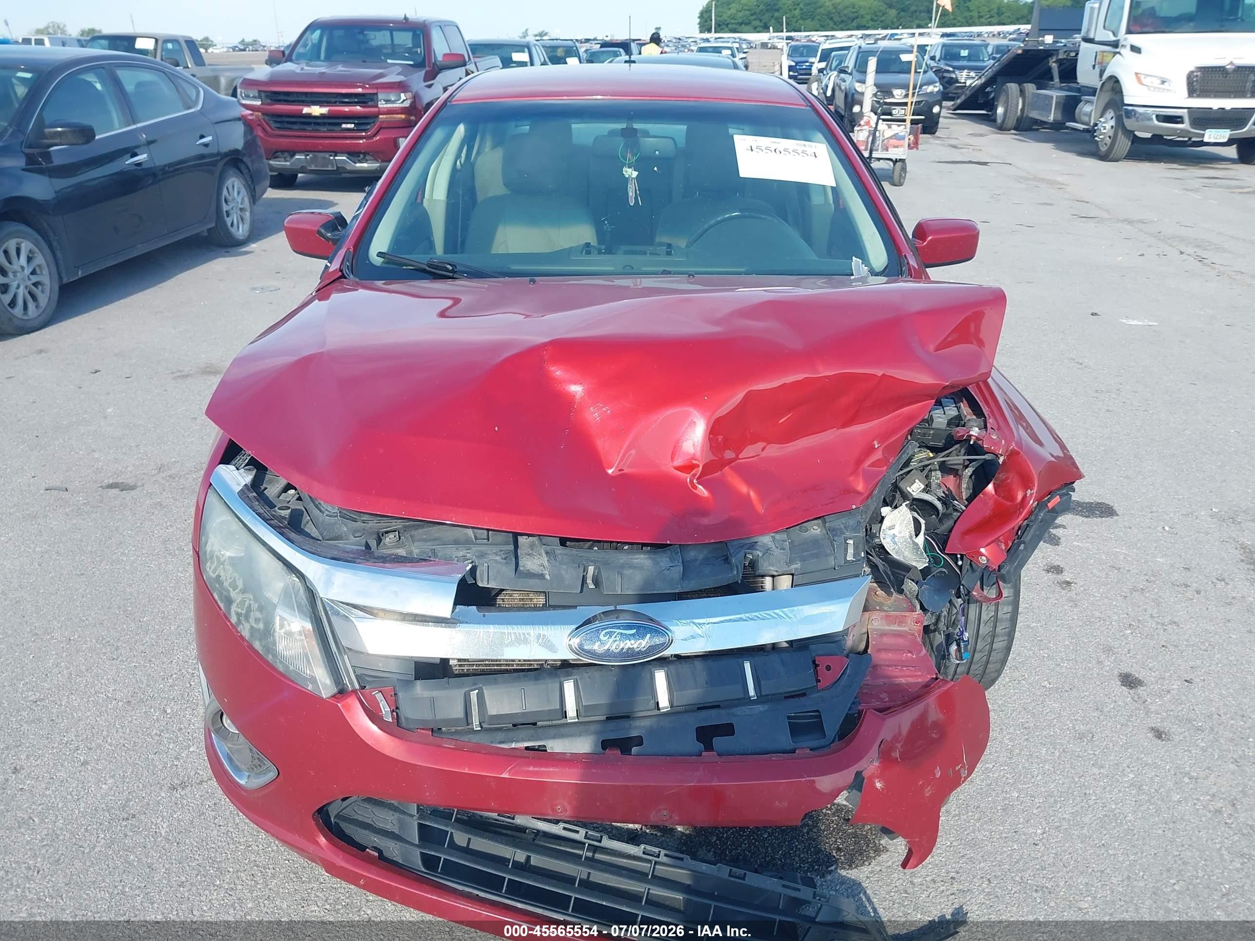 2010 Ford Fusion Sel Red vin: 3FAHP0CG3AR252792