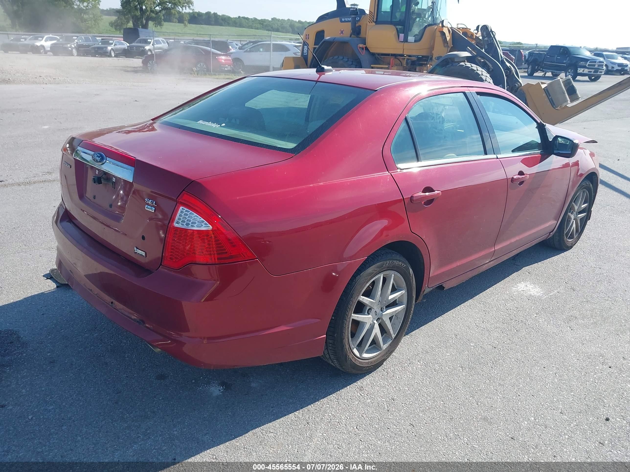 2010 Ford Fusion Sel Red vin: 3FAHP0CG3AR252792