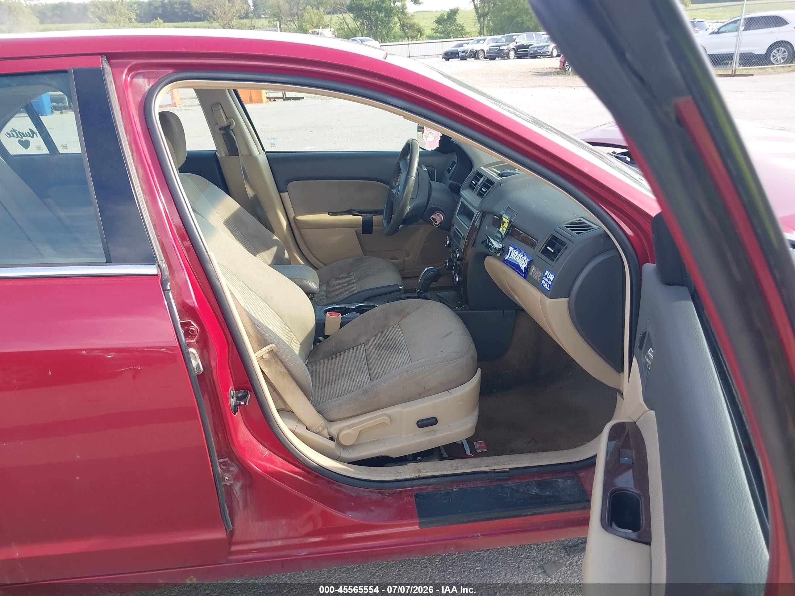 2010 Ford Fusion Sel Red vin: 3FAHP0CG3AR252792