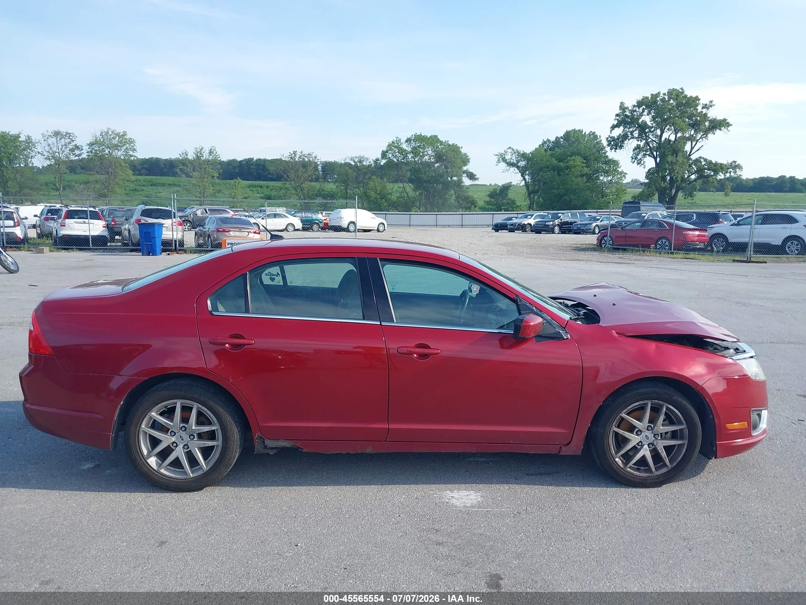 2010 Ford Fusion Sel Red vin: 3FAHP0CG3AR252792