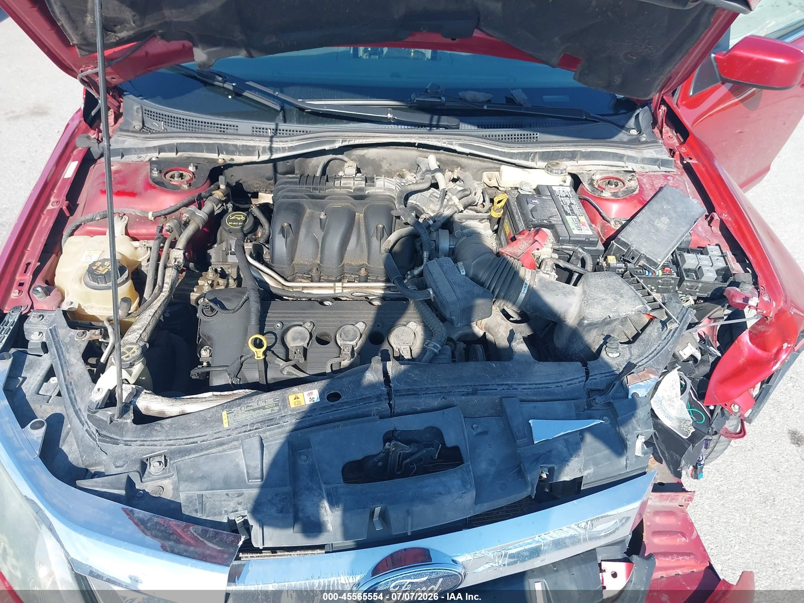 2010 Ford Fusion Sel Red vin: 3FAHP0CG3AR252792