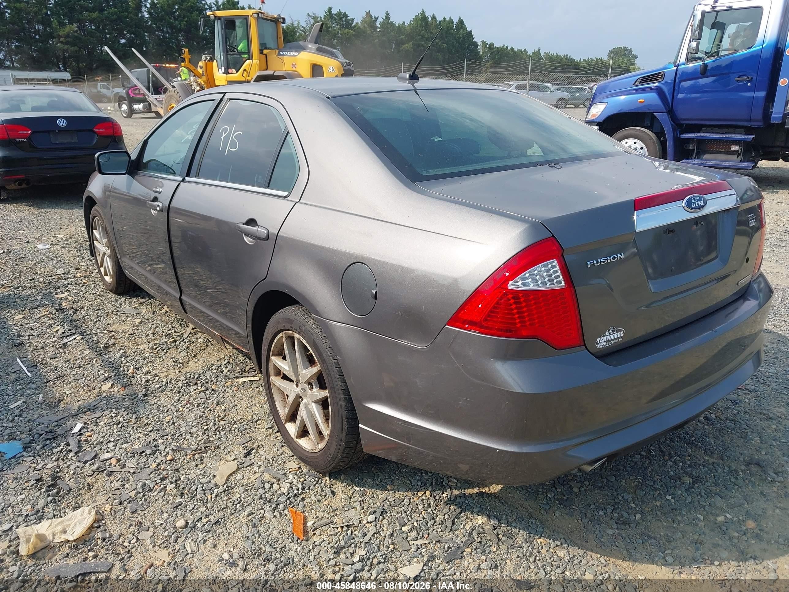 2012 Ford Fusion Sel Gray vin: 3FAHP0CG3CR249670