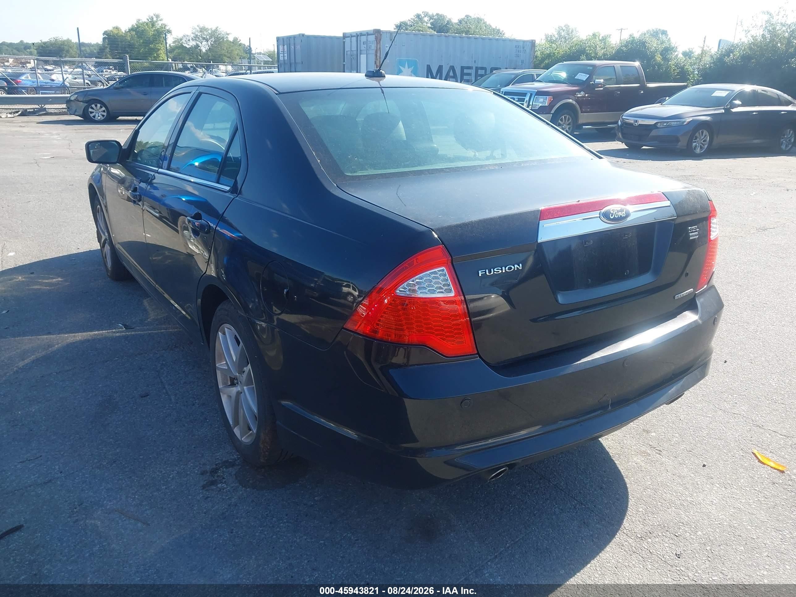 2011 Ford Fusion Sel Черный vin: 3FAHP0CG4BR262474