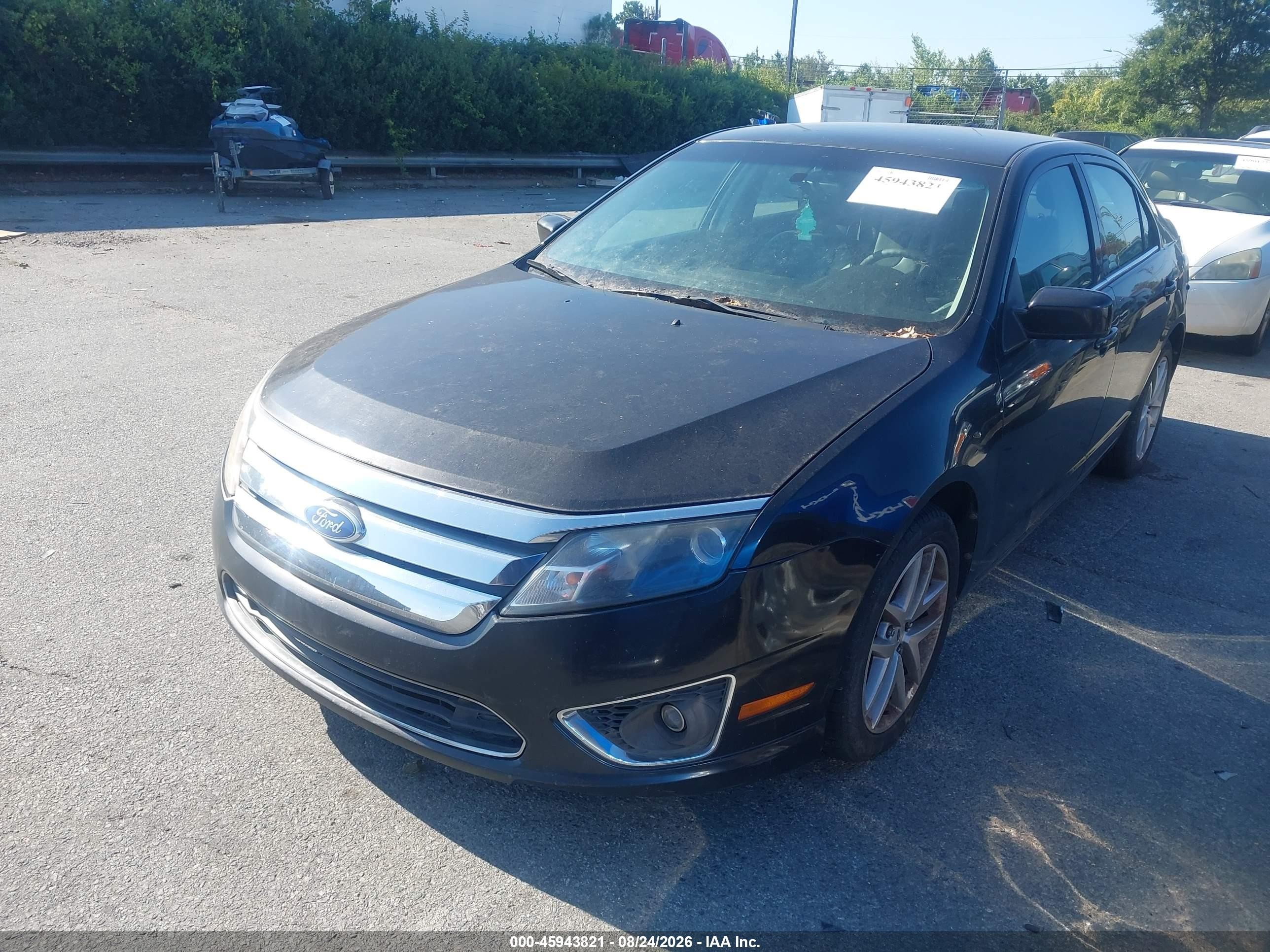 2011 Ford Fusion Sel Черный vin: 3FAHP0CG4BR262474