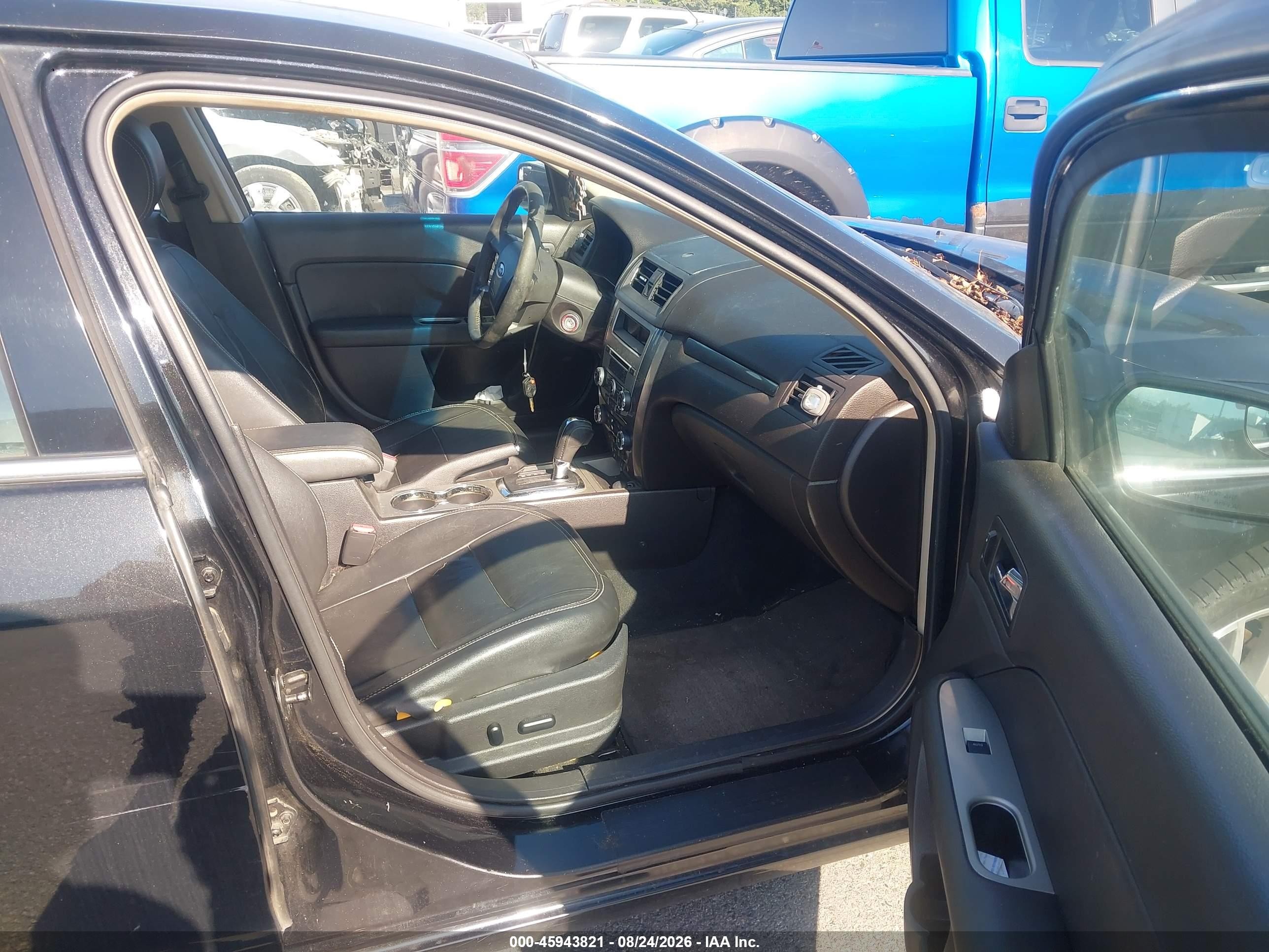 2011 Ford Fusion Sel Черный vin: 3FAHP0CG4BR262474