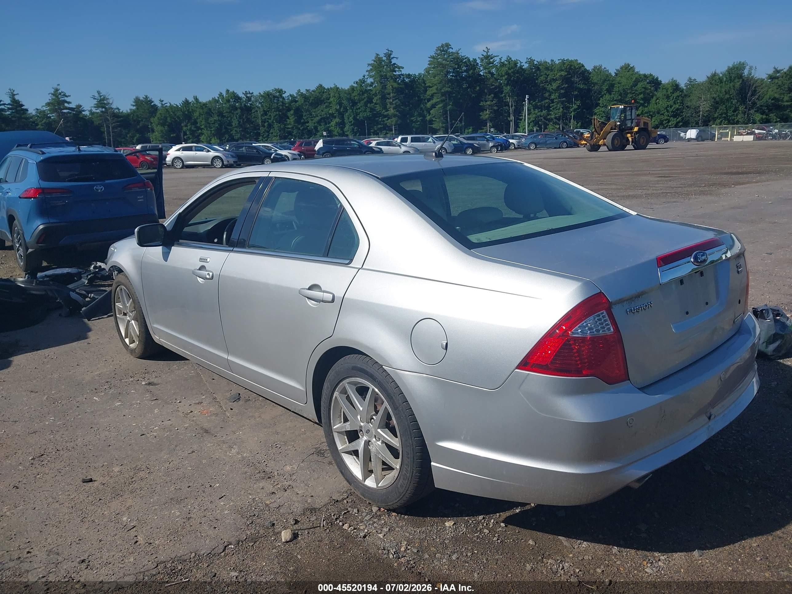 2011 Ford Fusion Sel Silver vin: 3FAHP0CG4BR289495