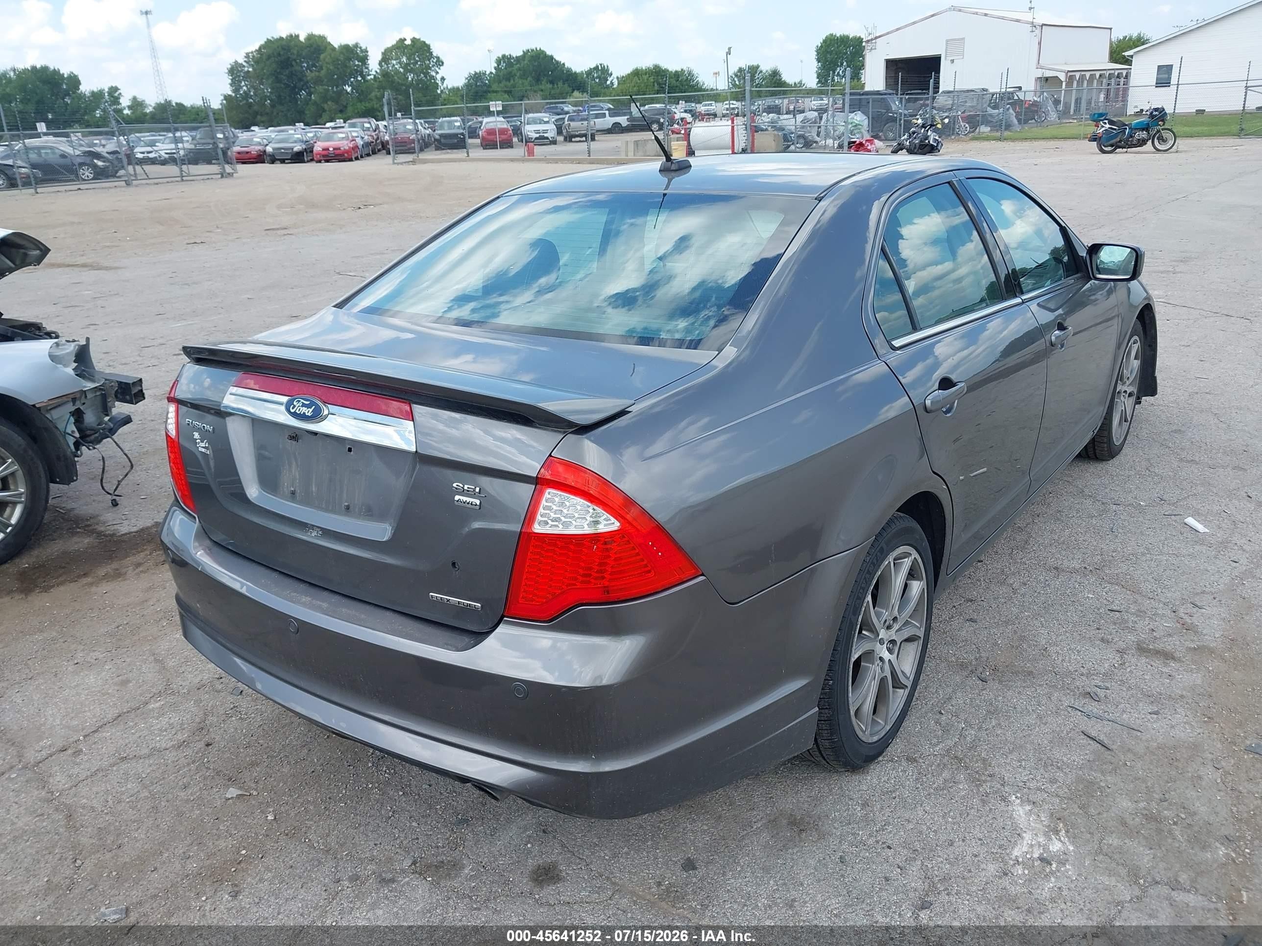 2011 Ford Fusion Sel Gray vin: 3FAHP0CG5BR309740