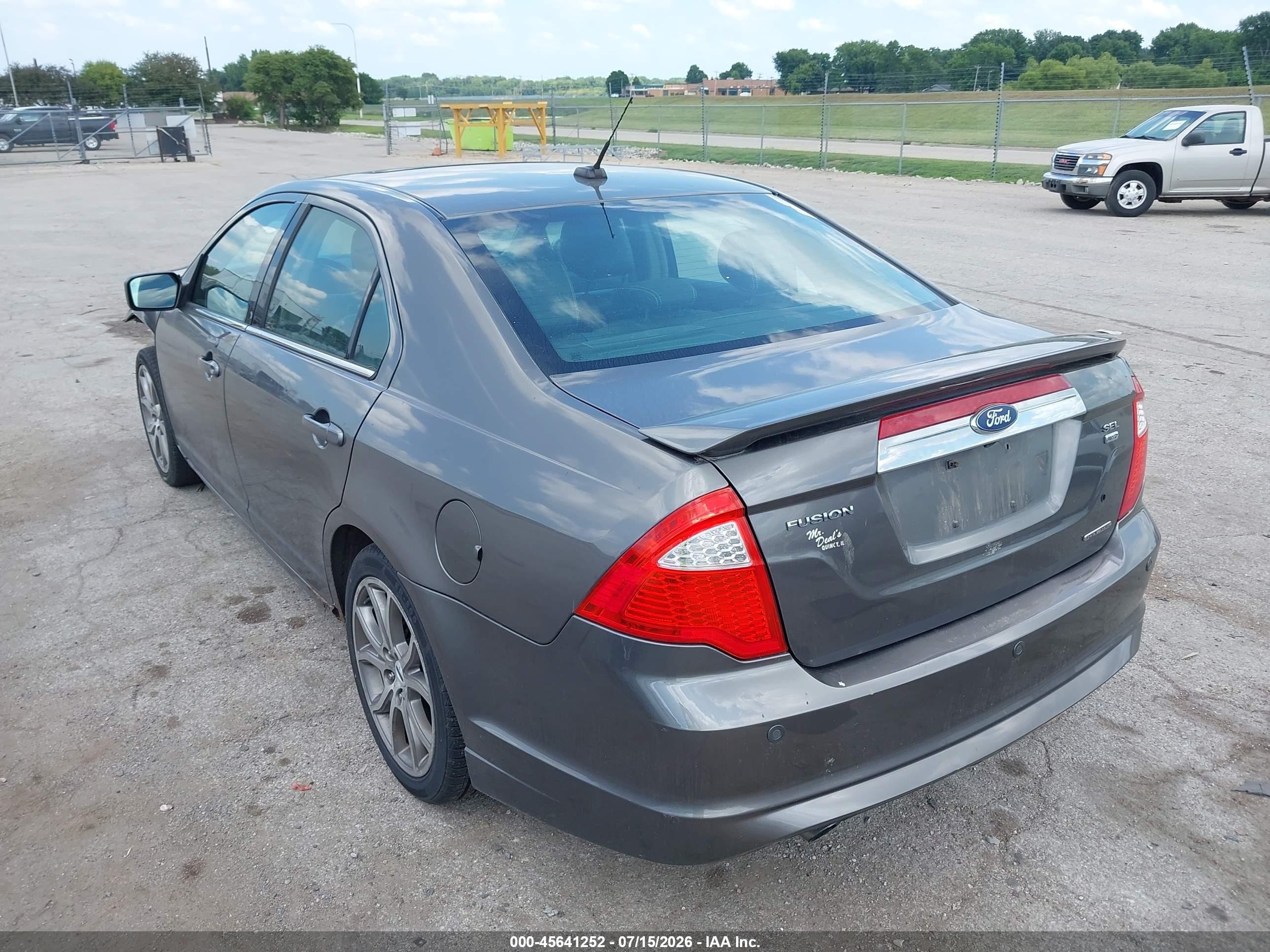 2011 Ford Fusion Sel Gray vin: 3FAHP0CG5BR309740