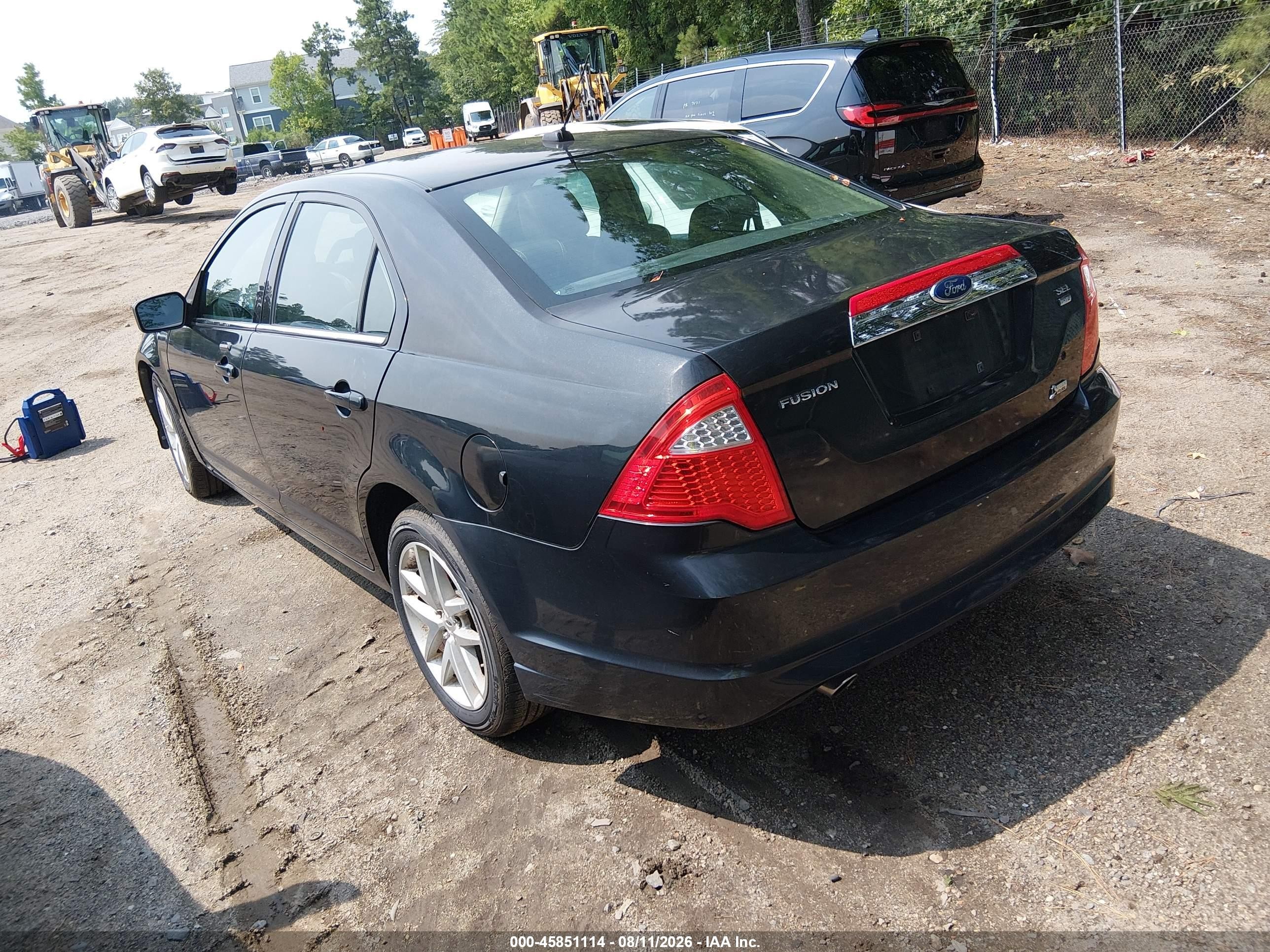 2010 Ford Fusion Sel Черный vin: 3FAHP0CG6AR167896
