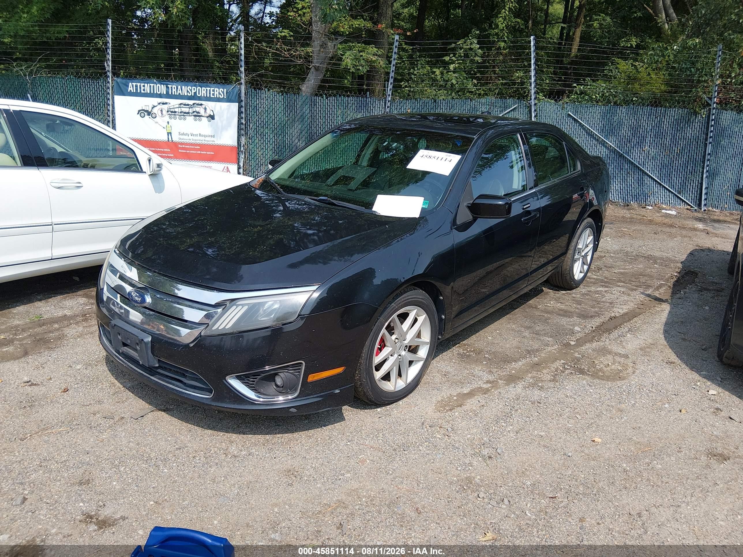 2010 Ford Fusion Sel Черный vin: 3FAHP0CG6AR167896