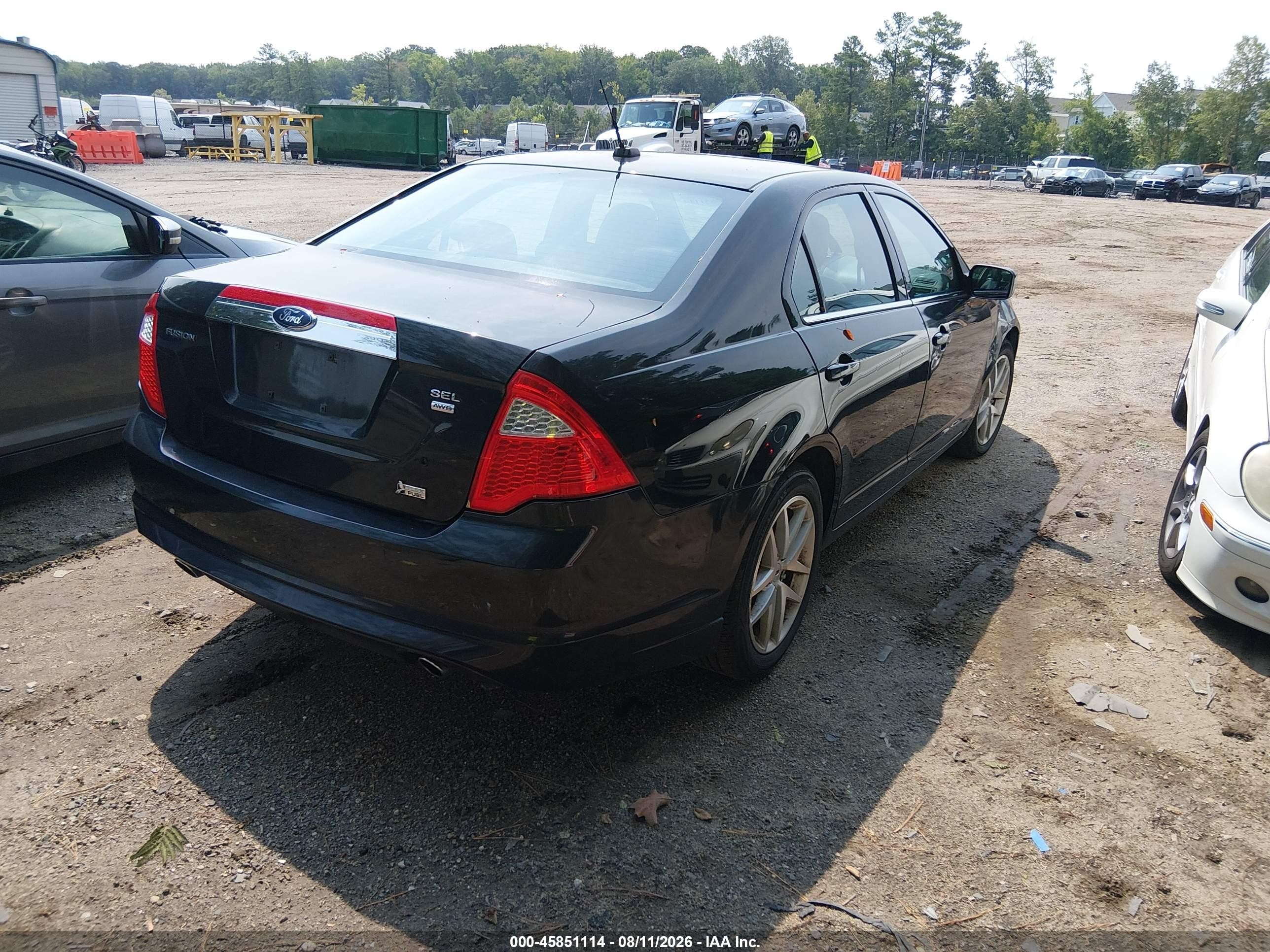 2010 Ford Fusion Sel Черный vin: 3FAHP0CG6AR167896