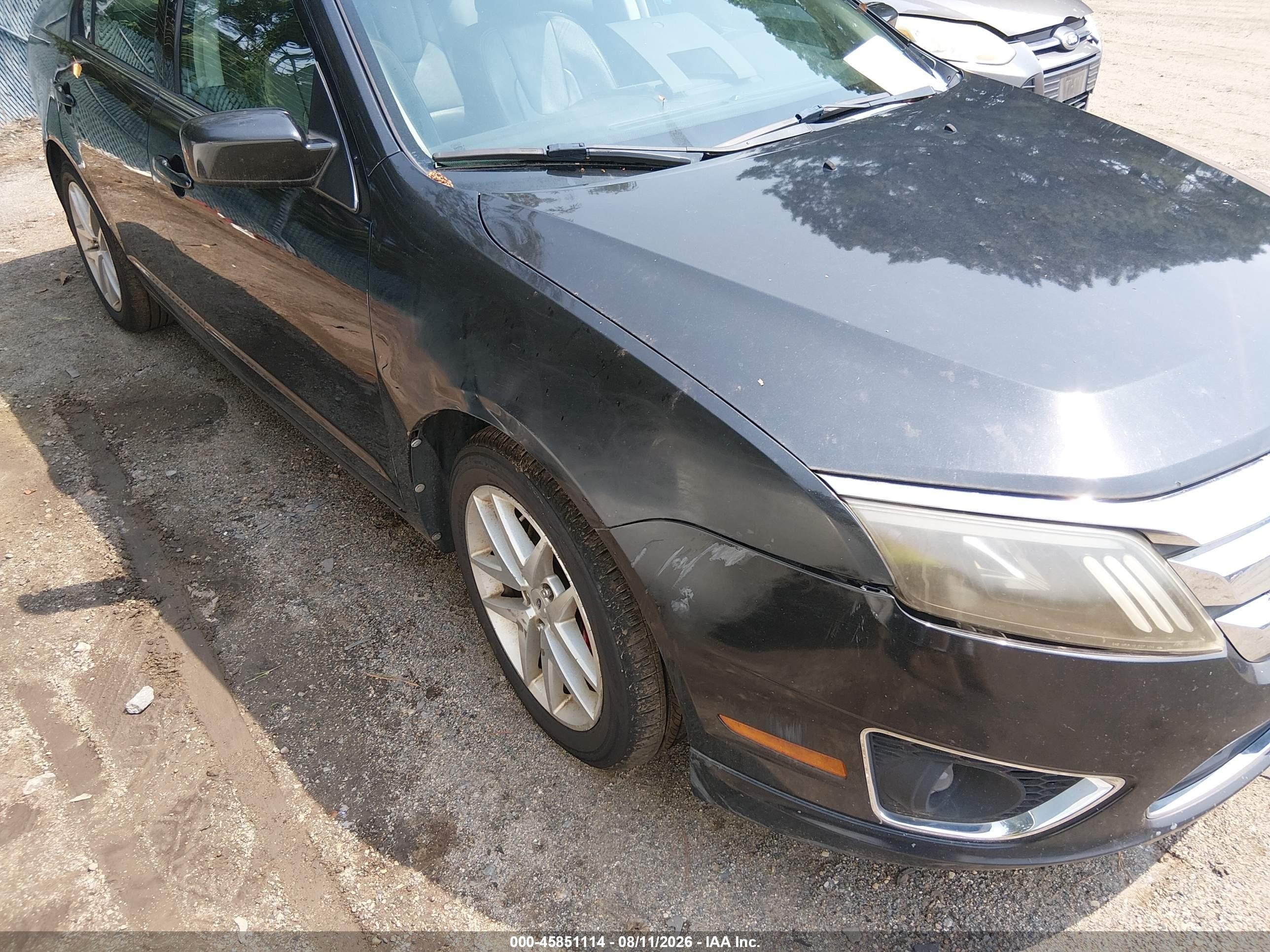 2010 Ford Fusion Sel Черный vin: 3FAHP0CG6AR167896