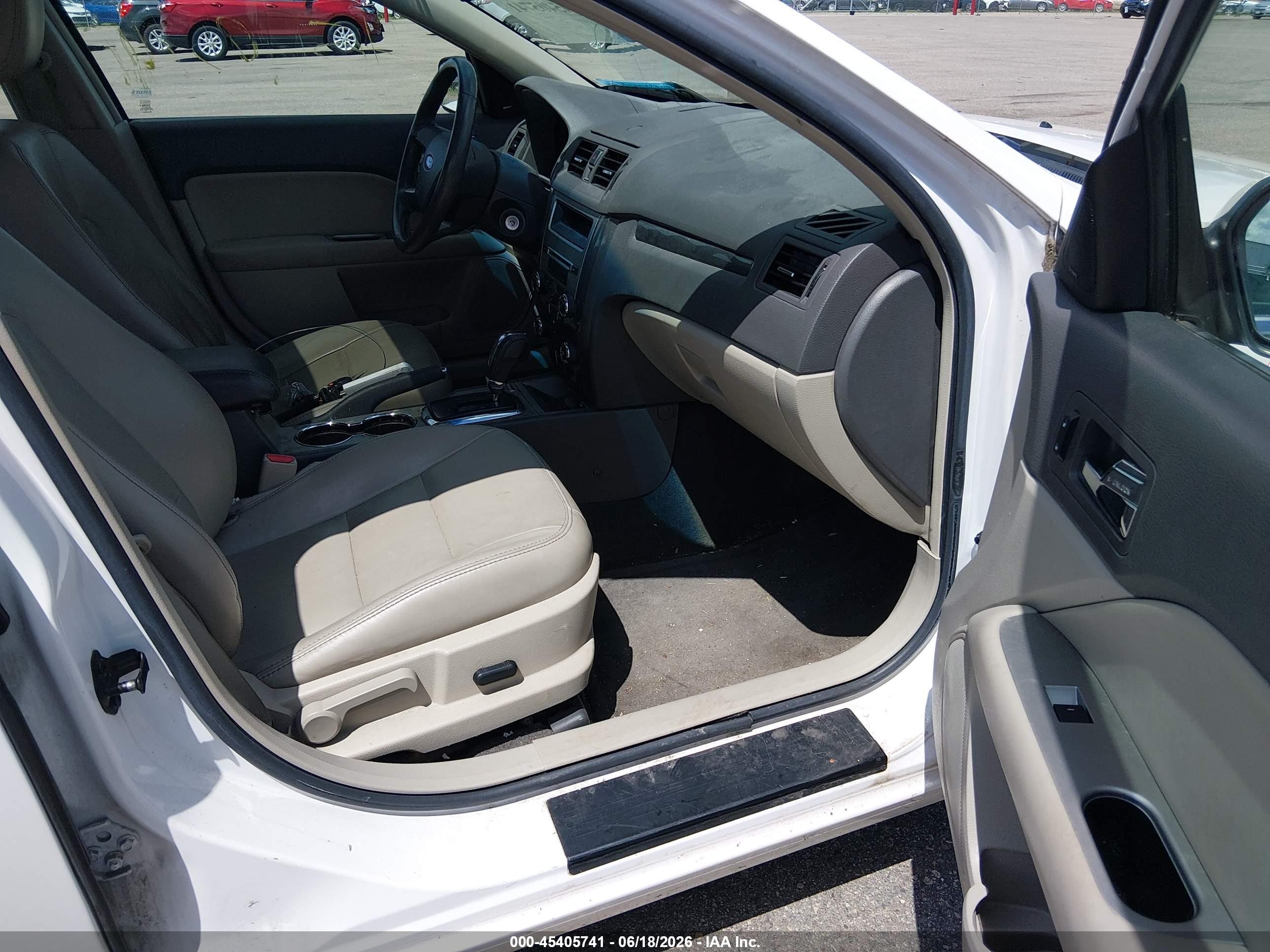 2010 Ford Fusion Sel White vin: 3FAHP0CG6AR355835
