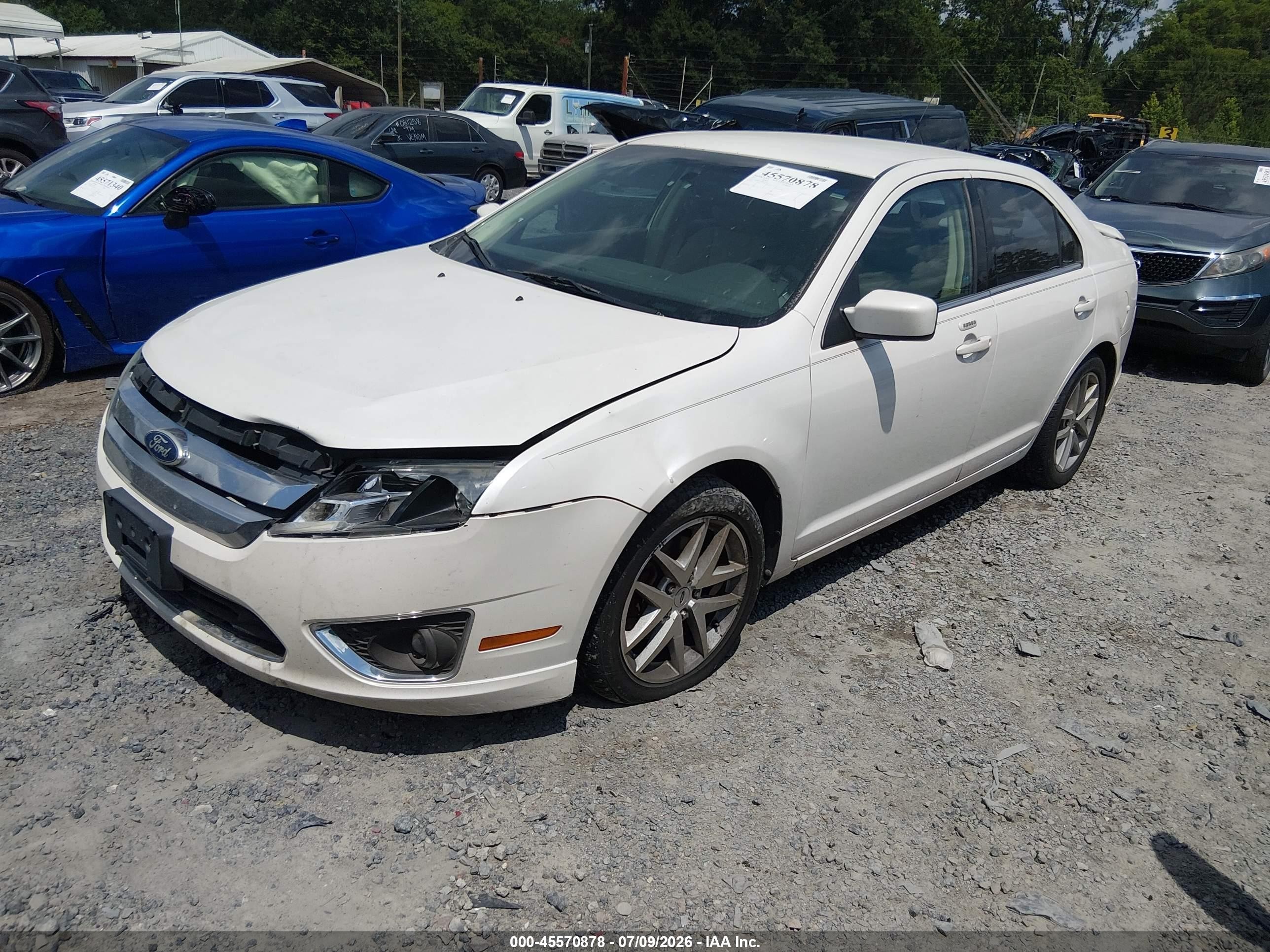 2011 Ford Fusion Sel White vin: 3FAHP0CG6BR179726