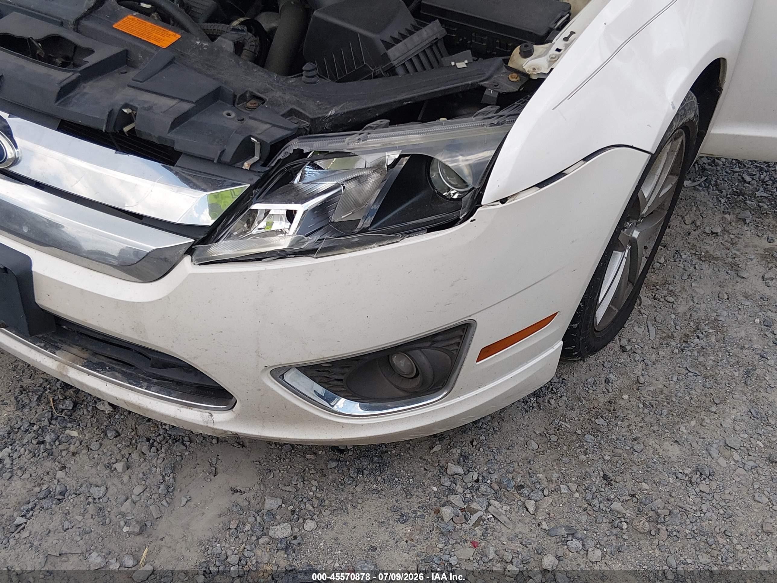 2011 Ford Fusion Sel White vin: 3FAHP0CG6BR179726