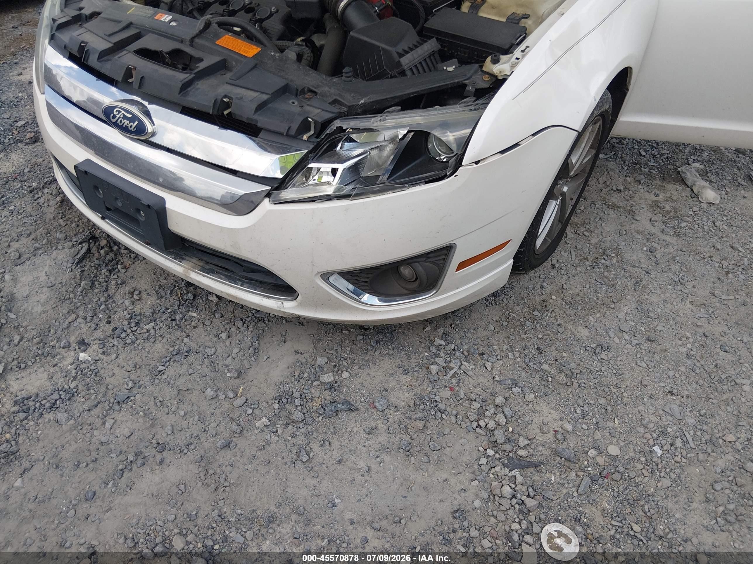 2011 Ford Fusion Sel White vin: 3FAHP0CG6BR179726