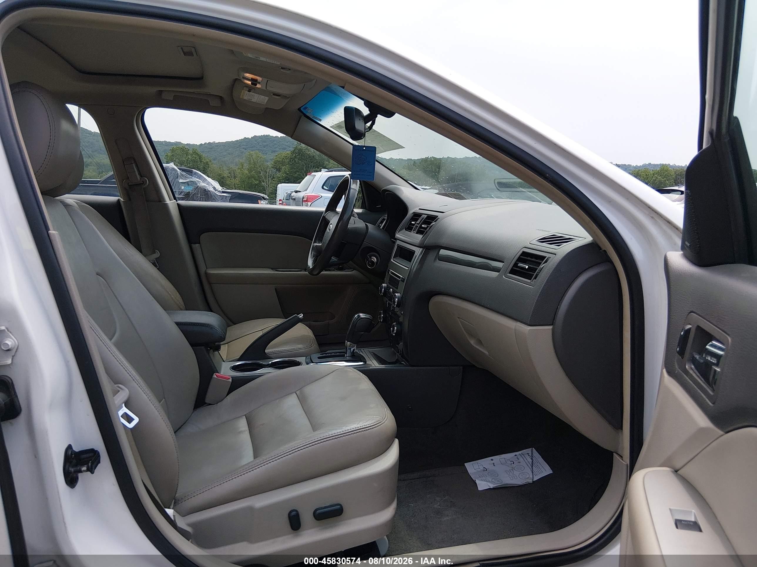 2011 Ford Fusion Sel Белый vin: 3FAHP0CG7BR176432