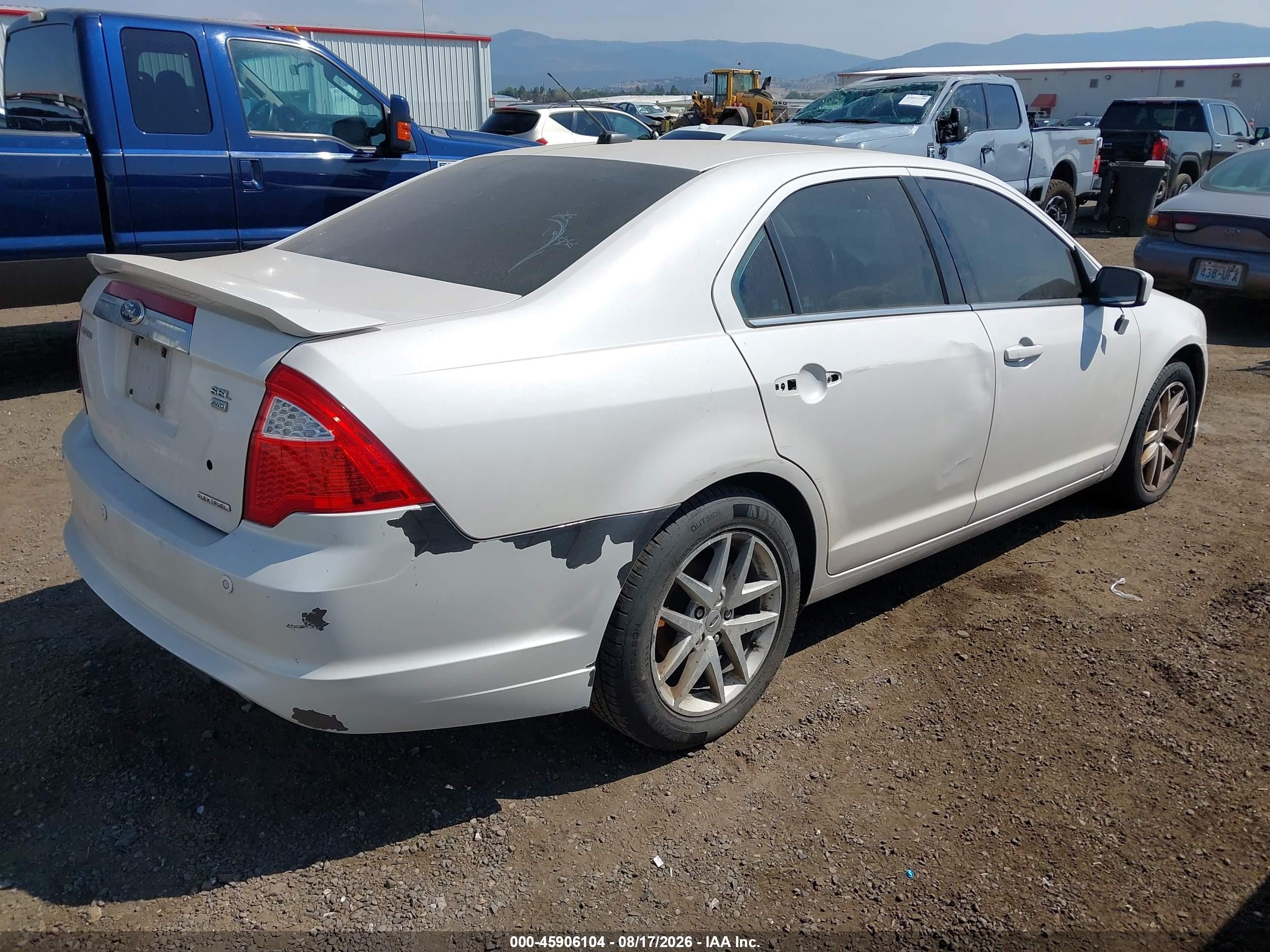 2012 Ford Fusion Sel White vin: 3FAHP0CG8CR290117