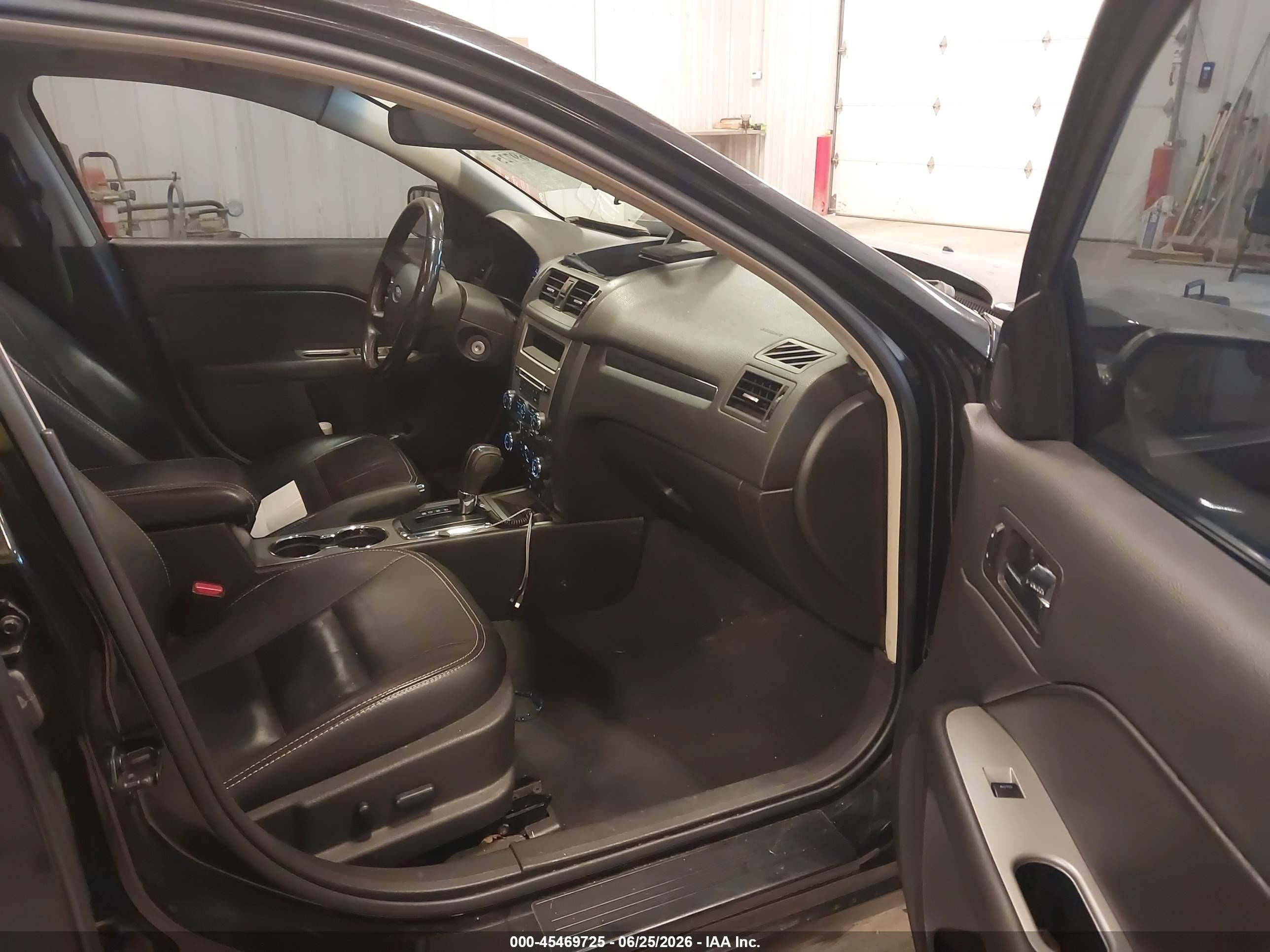 2012 Ford Fusion Sel Черный vin: 3FAHP0CG8CR306770