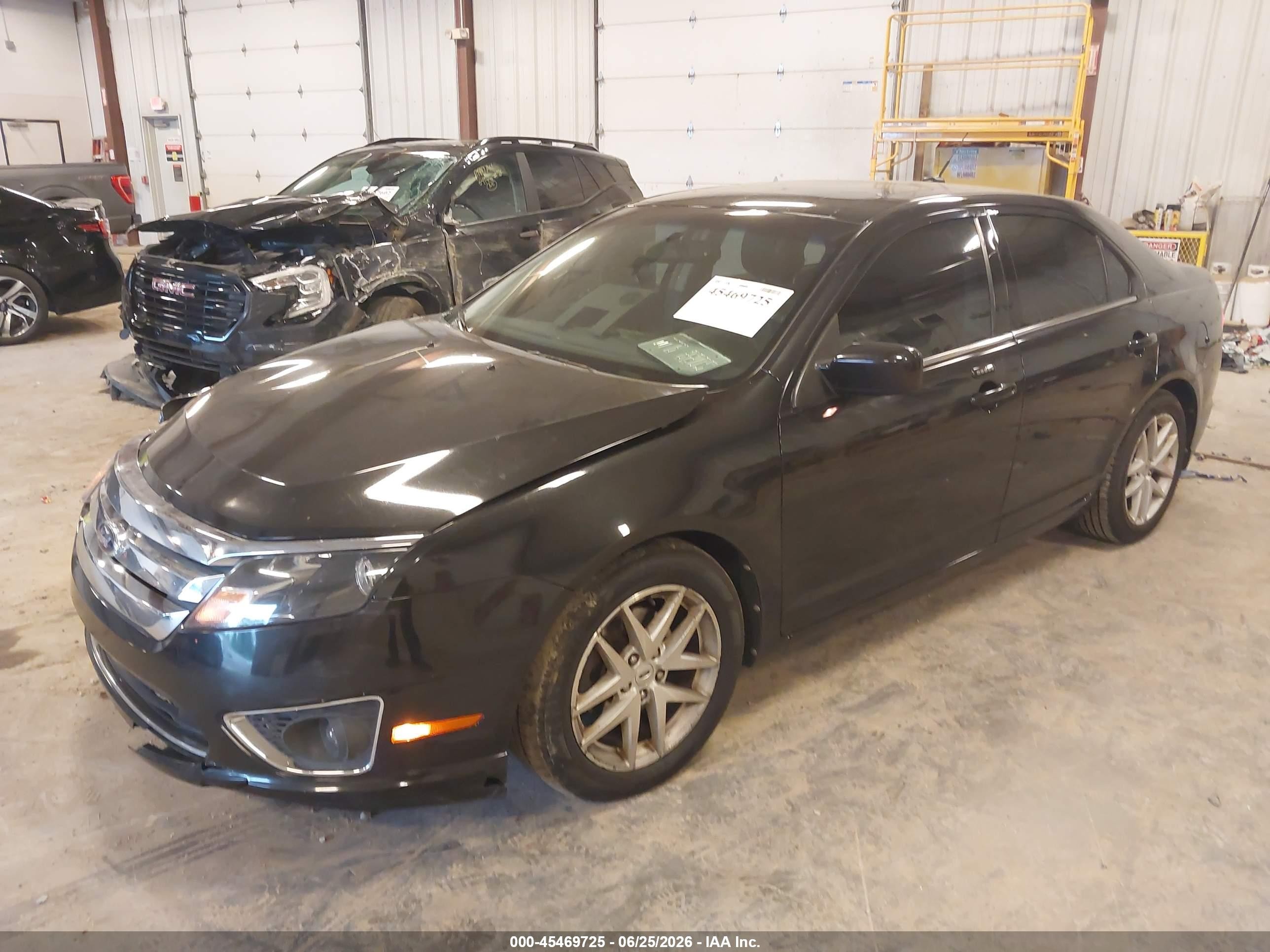 2012 Ford Fusion Sel Черный vin: 3FAHP0CG8CR306770
