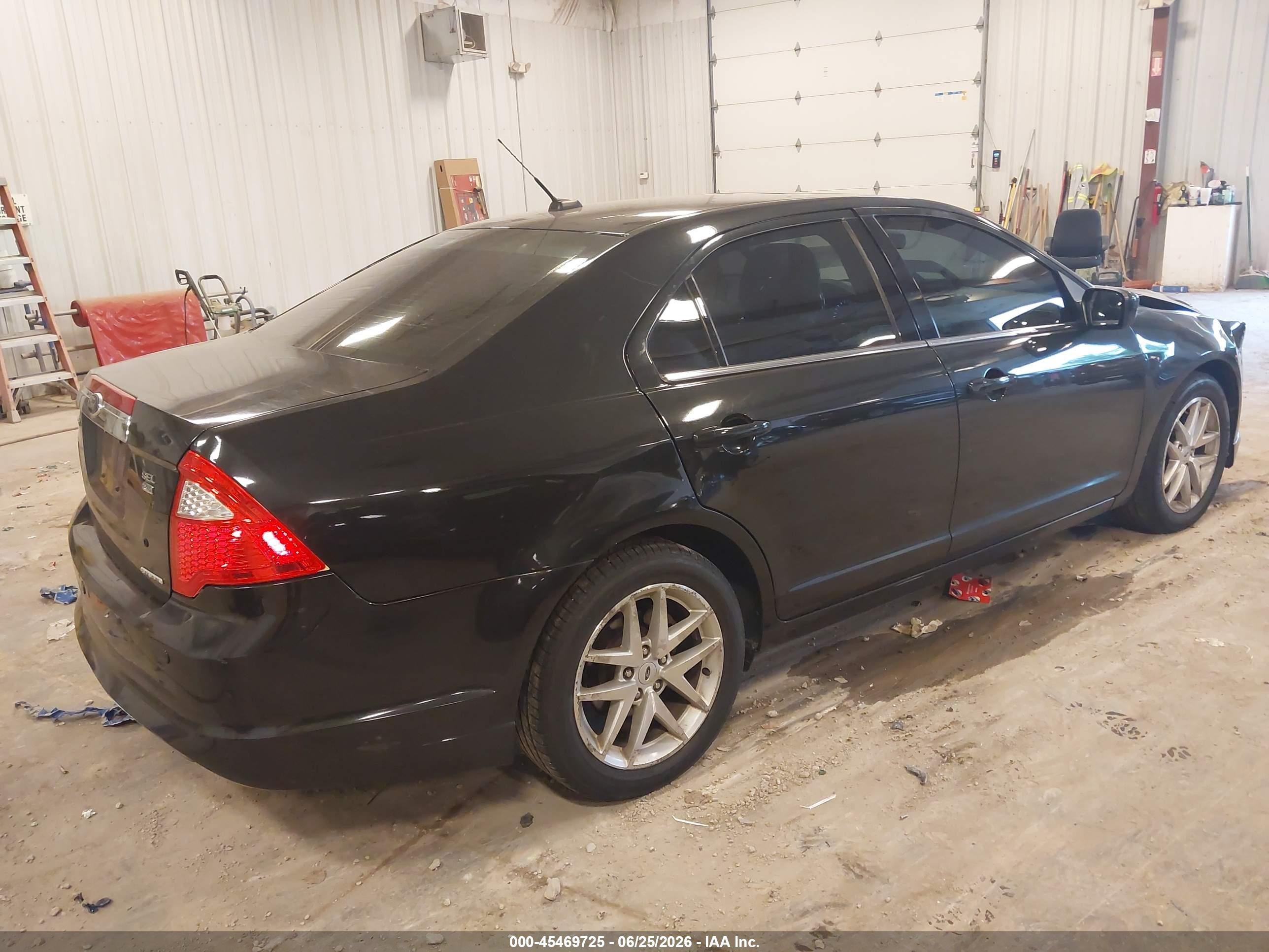 2012 Ford Fusion Sel Черный vin: 3FAHP0CG8CR306770