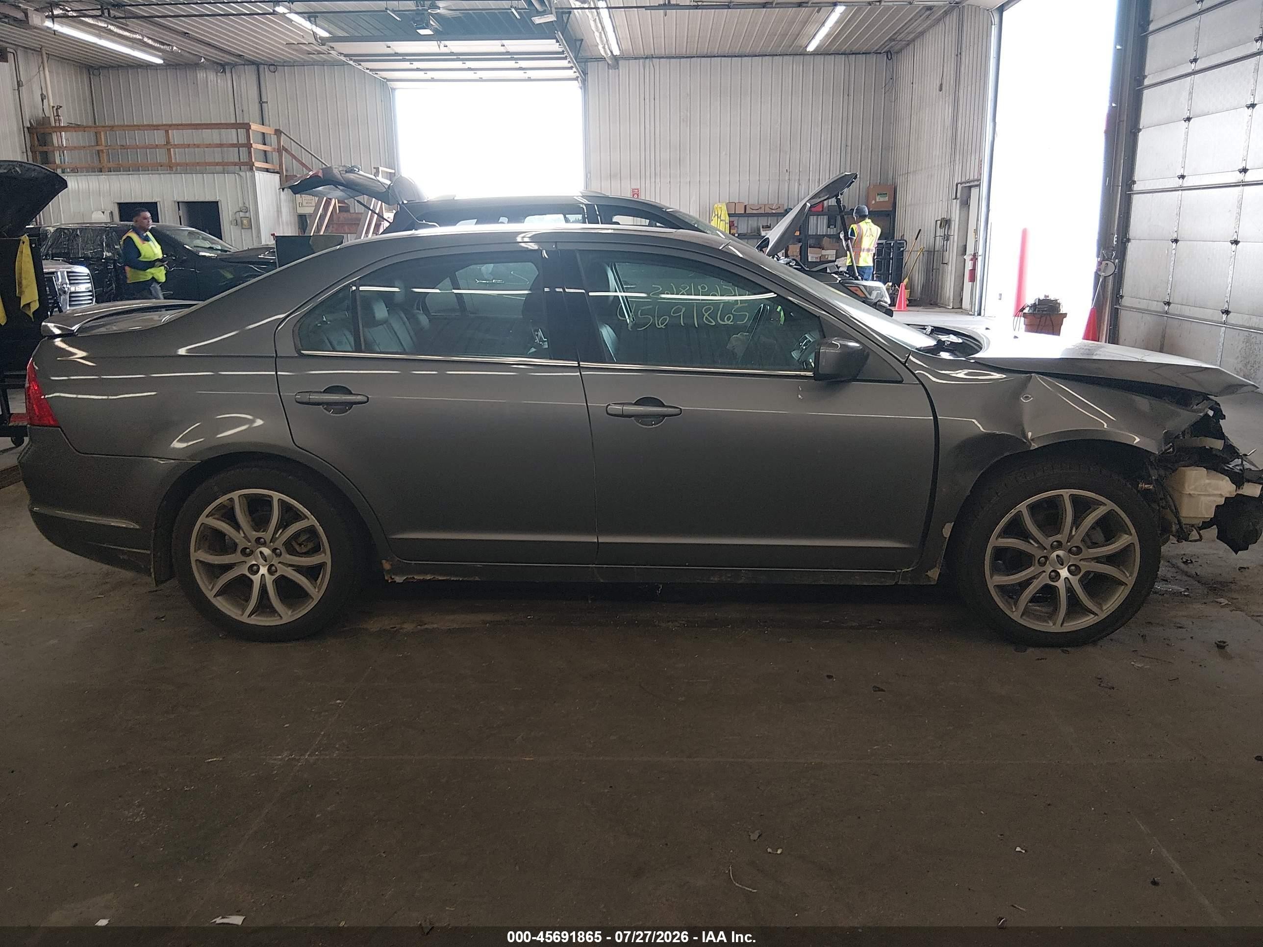 2012 Ford Fusion Sel Серый vin: 3FAHP0CG8CR383803