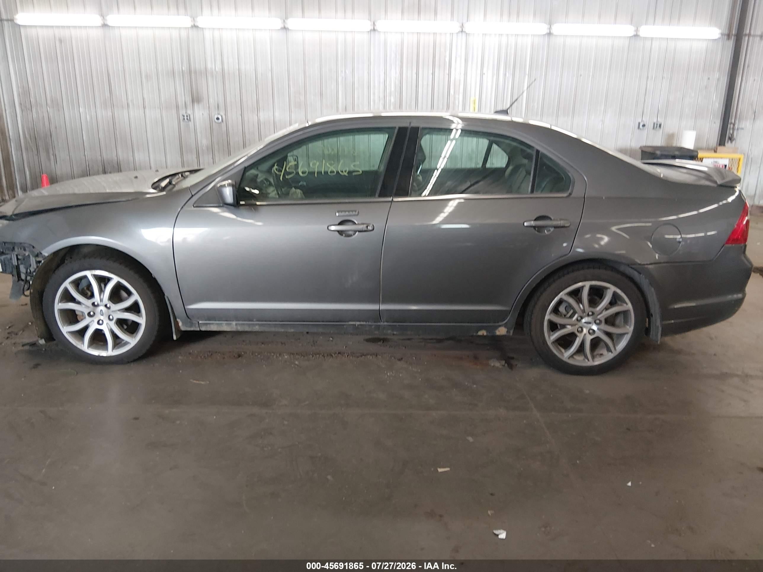 2012 Ford Fusion Sel Серый vin: 3FAHP0CG8CR383803